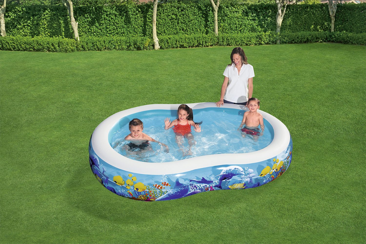 Family Pool Sea Ground 262 x 157 x 46 cm, oval
