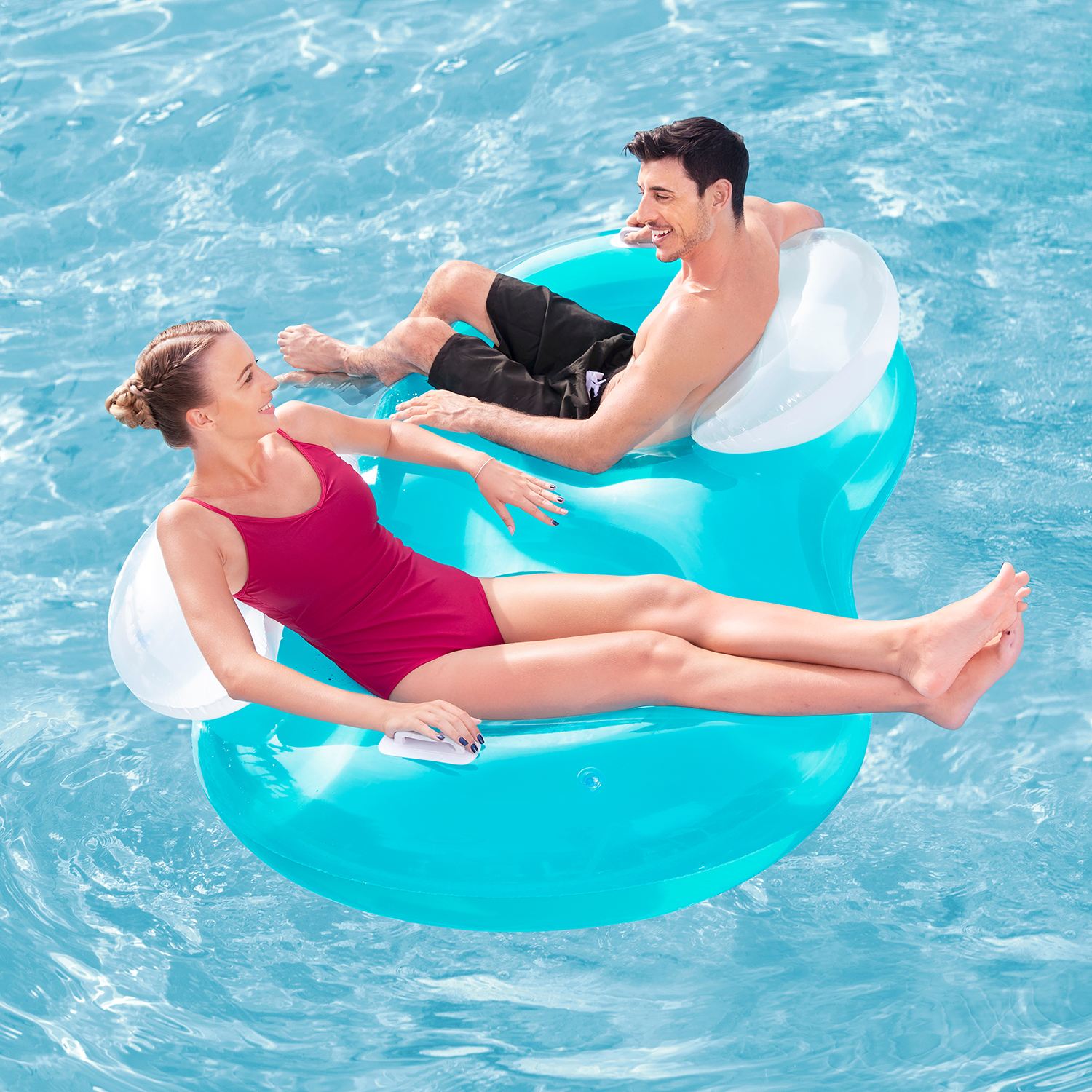 Bestway® 6'2" x 46"/1.88m x 1.17m Double Ring Lounge Bestway® 6'2" x 46"/1.88m x 1.17m Double Ring Lounge