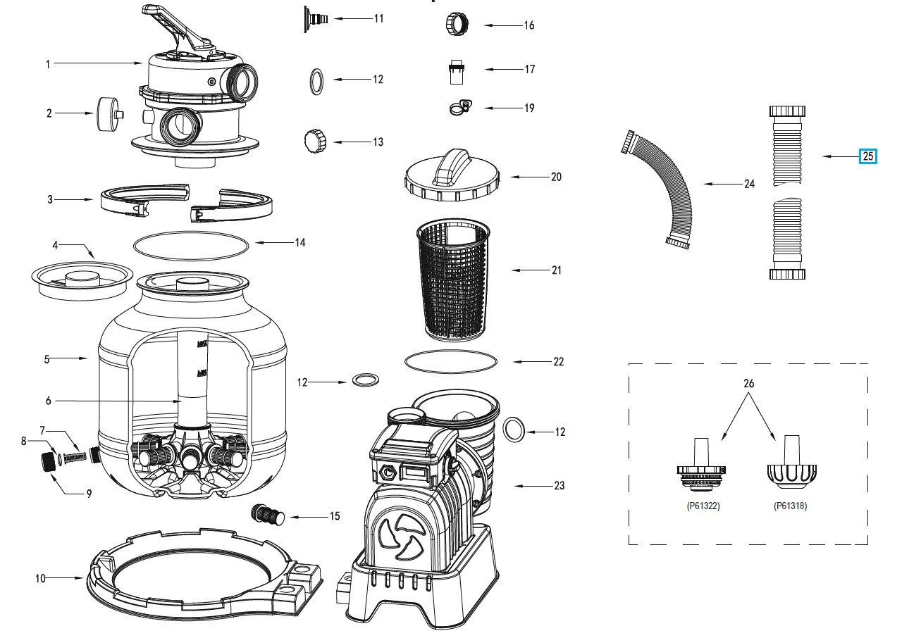 Bestway® Spare Part Hose with nuts (white / Ø 38 mm / 300 cm) for Flowclear™ filter units Bestway® Spare Part Hose with nuts (white / Ø 38 mm / 300 cm) for Flowclear™ filter units