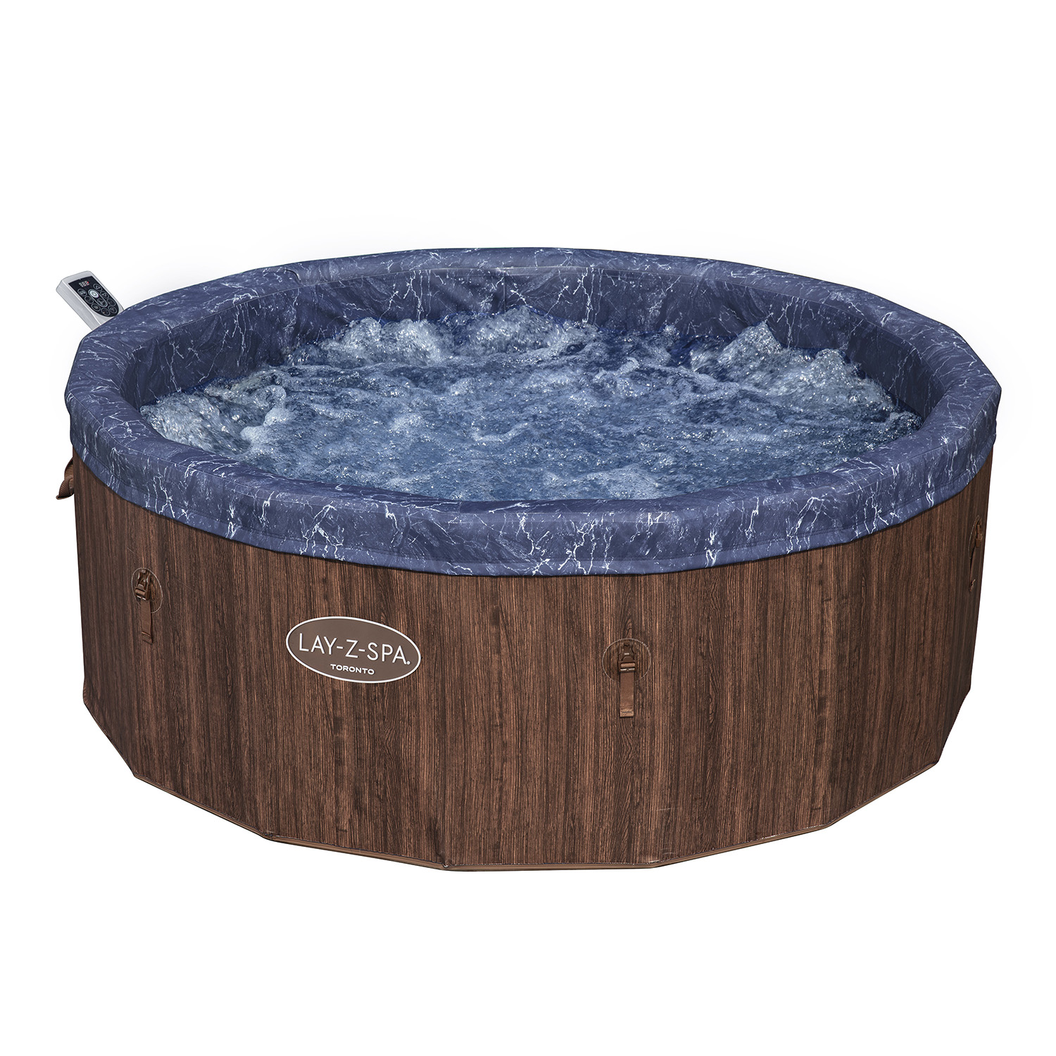 LAY-Z-SPA® Energiespar Whirlpool Toronto AirJet™ mit Schaumstoffpaneelen & App-Steuerung, für 7 Personen Ø 190 x 70 cm