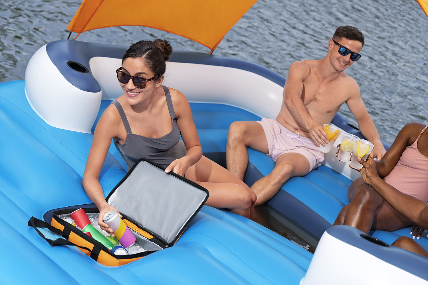 Hydro Force® 6-Personen-Badeinsel Tropical Breeze 389 x 274 cm