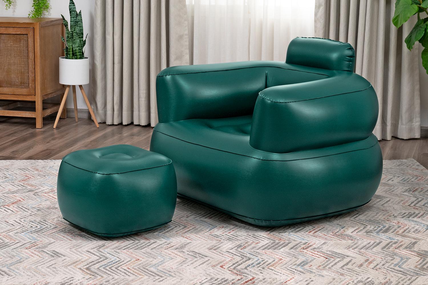 Luftsessel Comfi Cuber™ mit Fußhocker 107 x 99 x 80 cm, sortiert