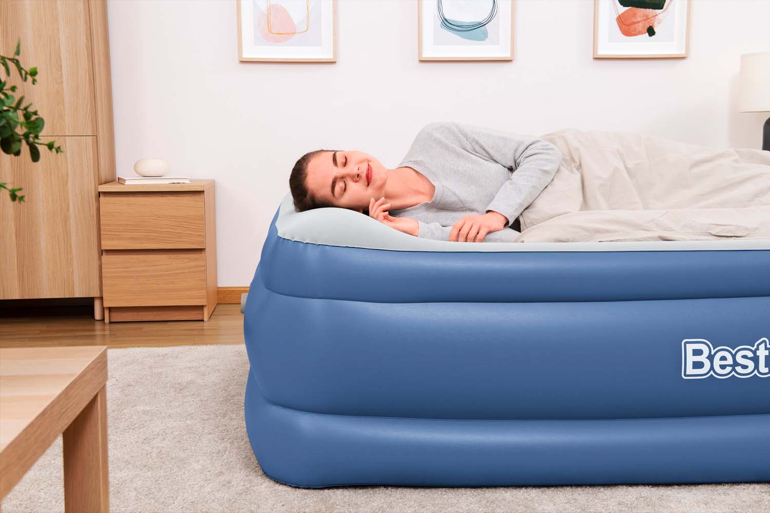 TriTech™ Doppelluftbett mit integrierter Elektropumpe 203 x 152 x 61 cm