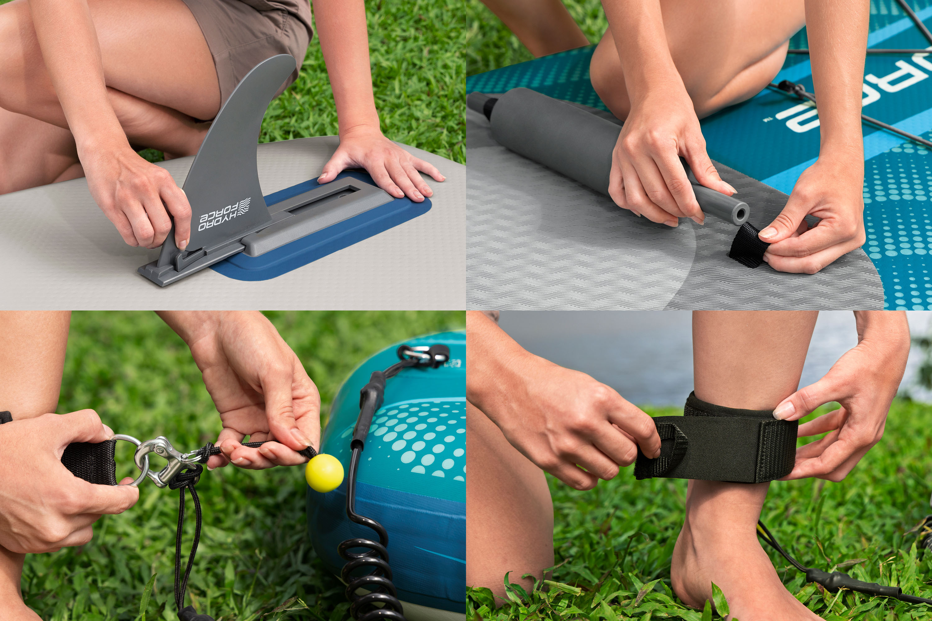 Hydro Force® SUP Allround Board-Set Aqua Drifter™ mit Sitz  335 x 91,5 x 15 cm