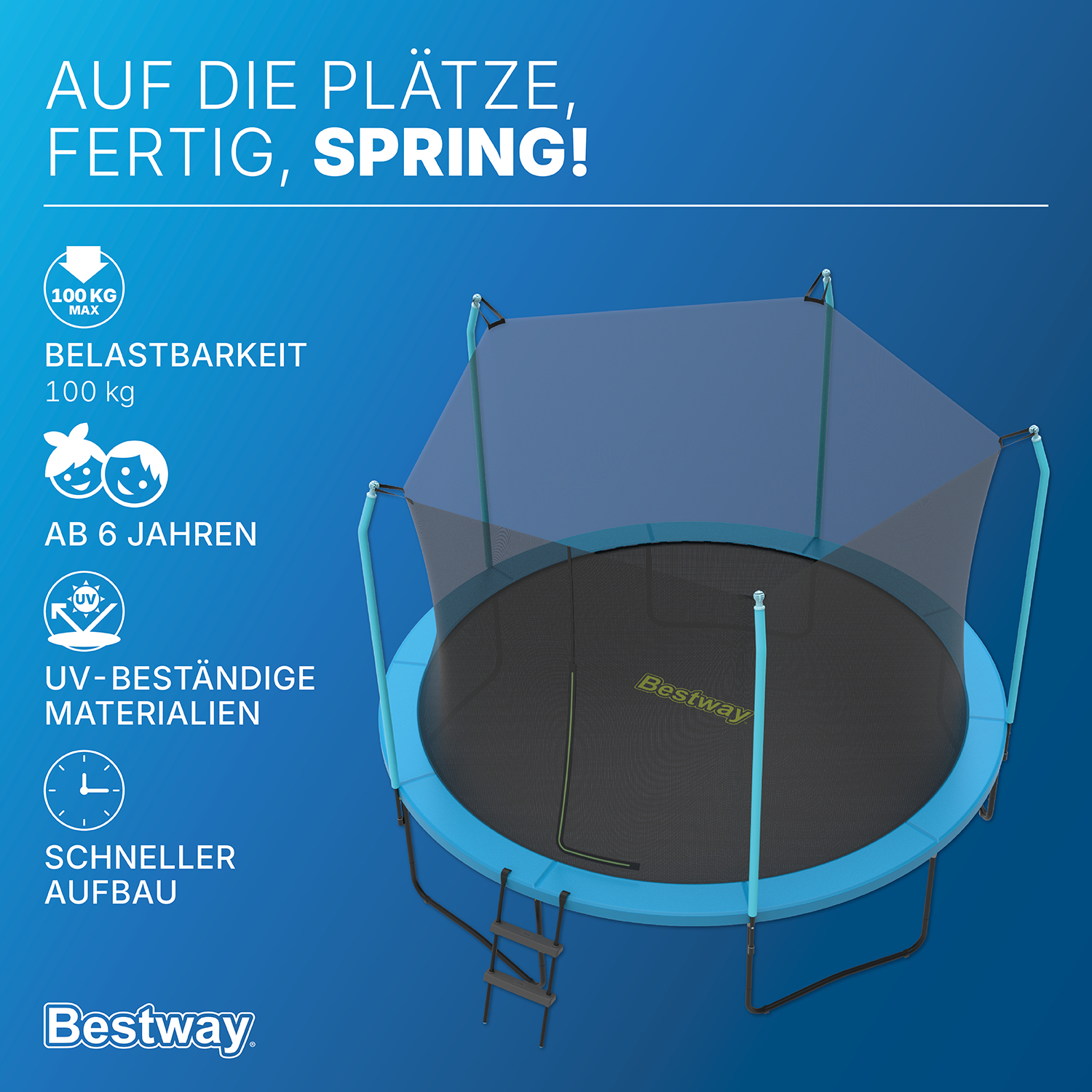 Trampoline Xtreme Air™ Ø 366 x 278 cm
