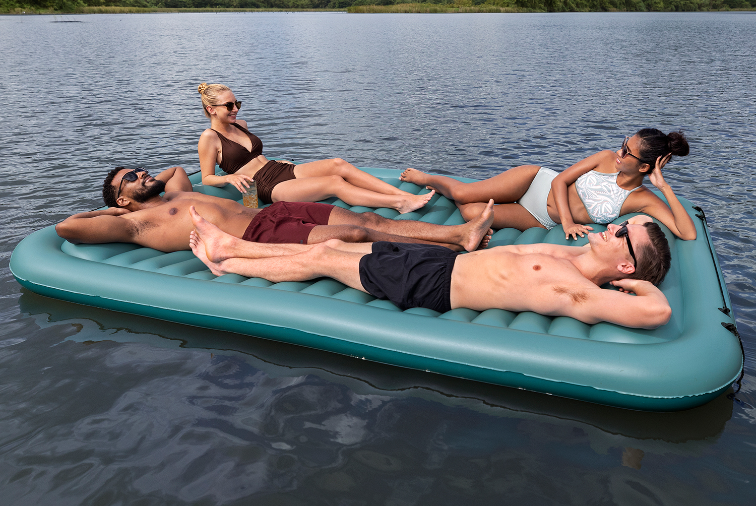 Hydro Force® Schwimmende Plattform Sun Soaker™ 290 x 191 cm