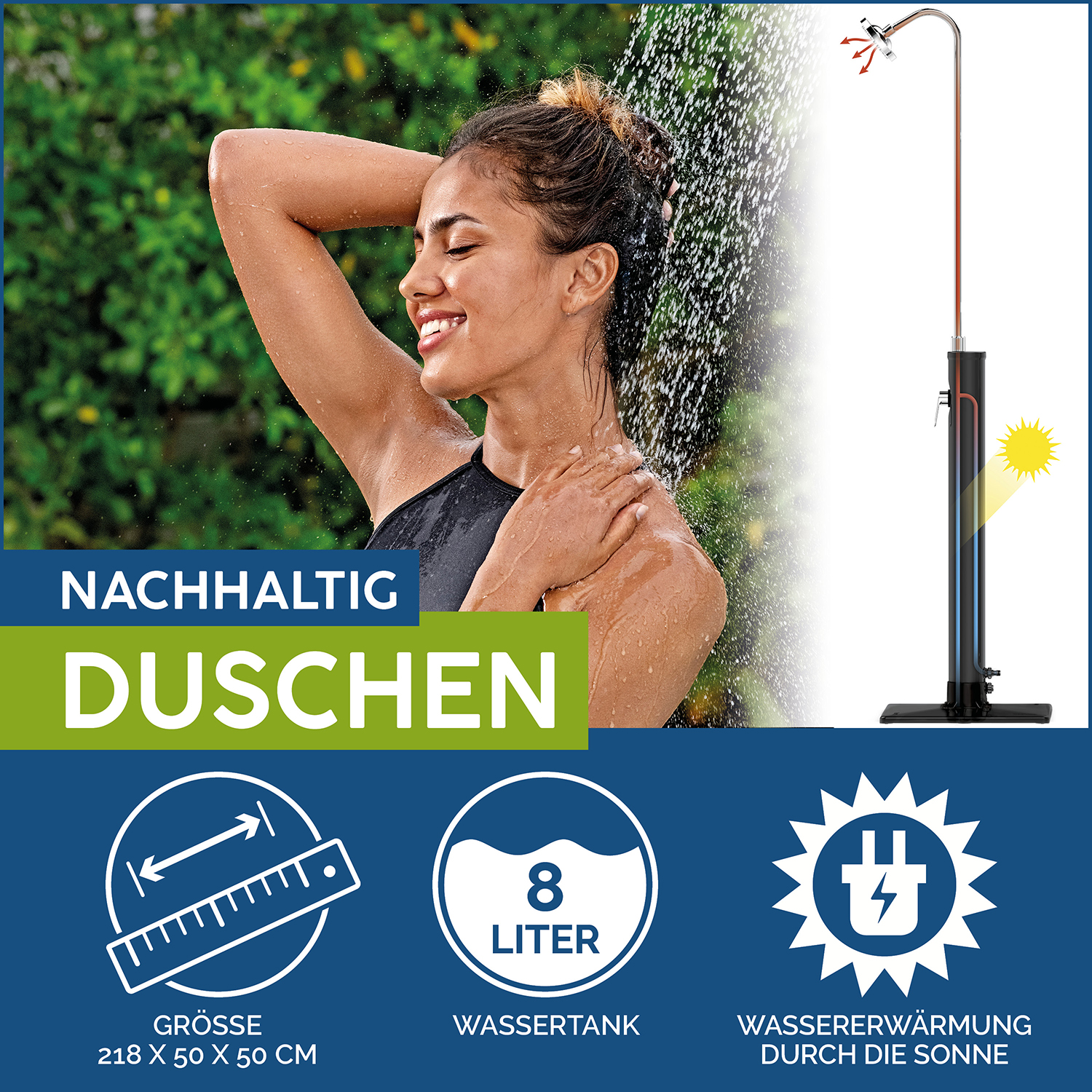 Gartendusche Solarflow™ 8 Liter