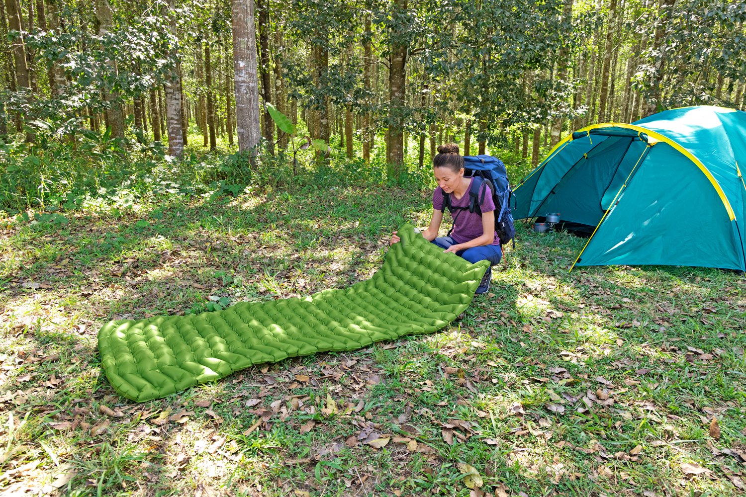 aufblasbare Single-XL-Isomatte WanderLite™ 198 x 71 x 6,5 cm