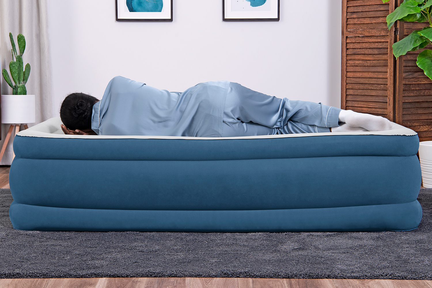 AlwayzAire® Single-Luftbett mit integrierter Doppelpumpe 191 x 97 x 46 cm AlwayzAire® Single-Luftbett mit integrierter Doppelpumpe 191 x 97 x 46 cm