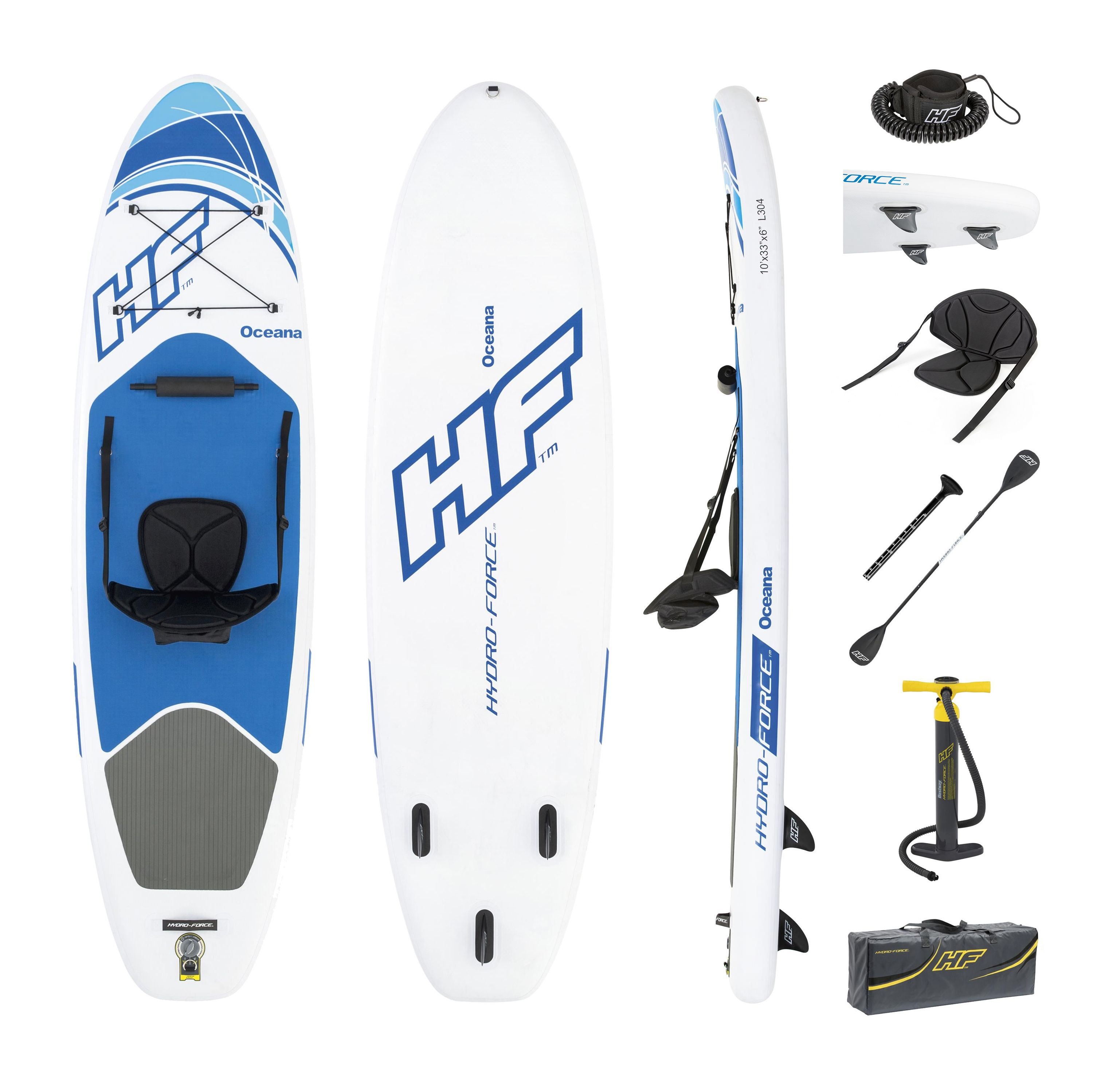 Hydro-Force™ 10' x 33" x 6"/3.05m x 84cm x 15cm Oceana Set