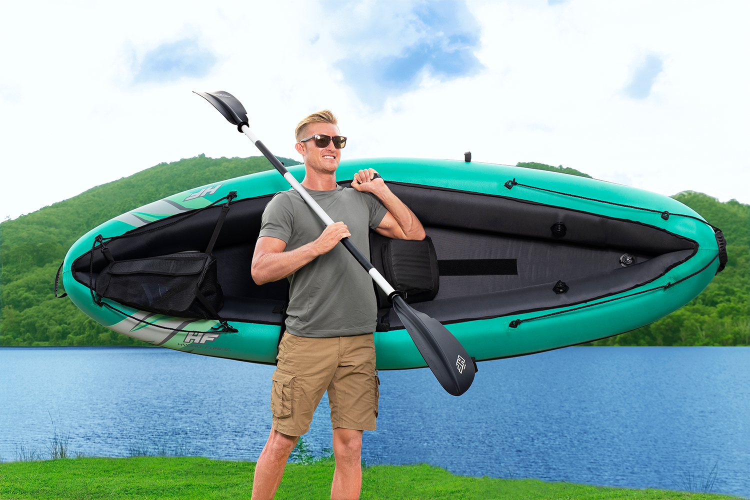 Hydro-Force™ Kajak Set Ventura Elite™ X1 280 x 86 x 40 cm