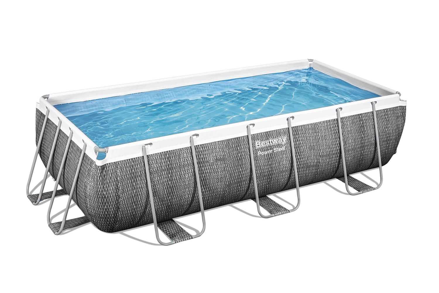 Power Steel 13'3" x 6'7" x 39.5"/4.04m x 2.01m x 1.00m Rectangular Pool