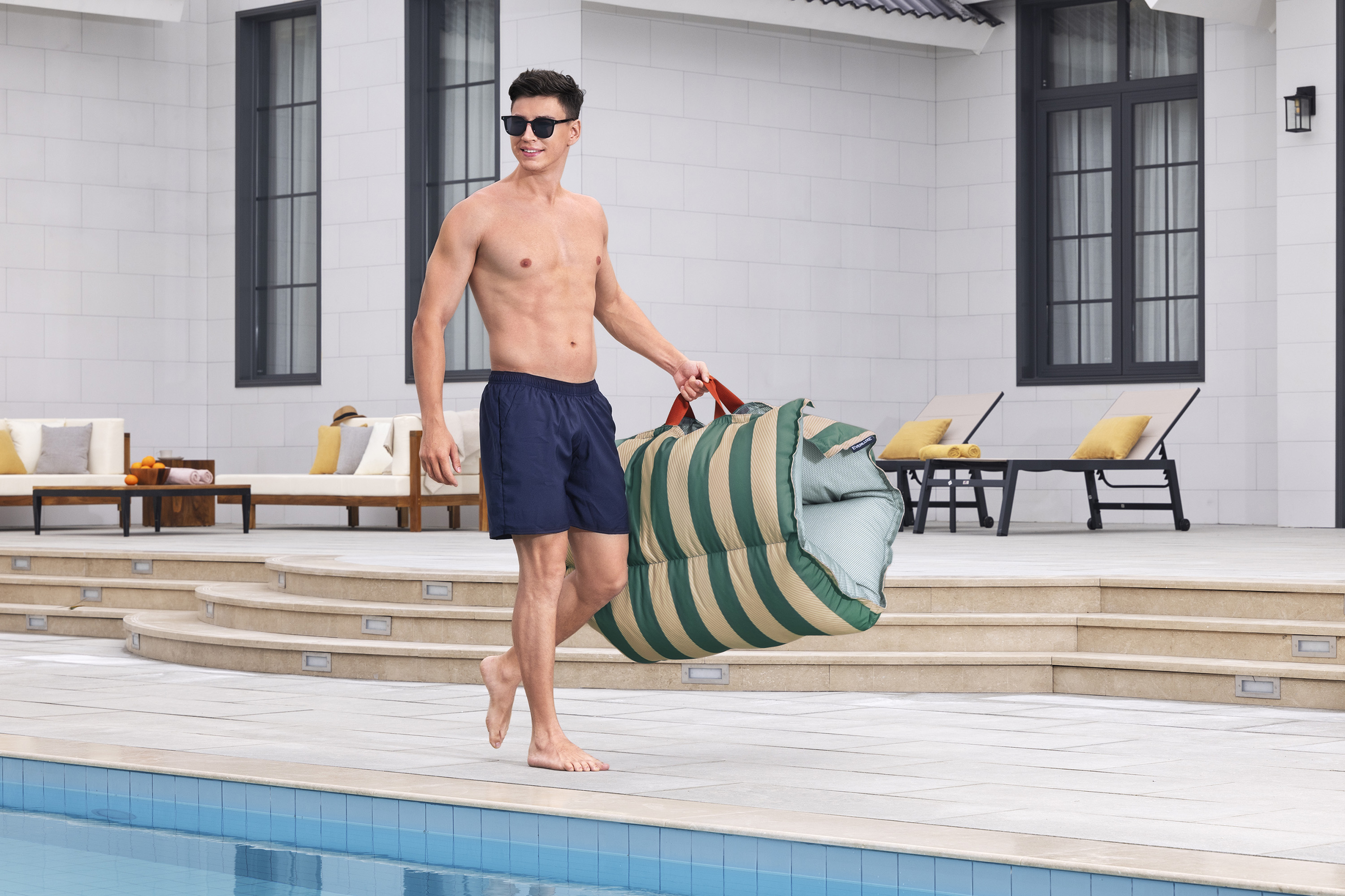 Poolmatte Sommer Luxus 183 x 90 x 20 cm