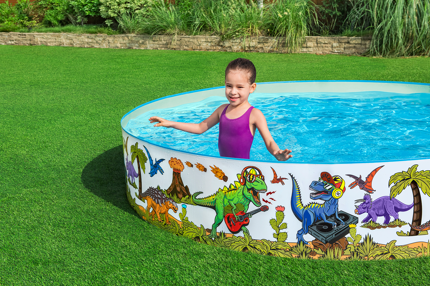Fill 'N Fun™ Planschbecken Dinosaurier, Ø 244 x 46 cm