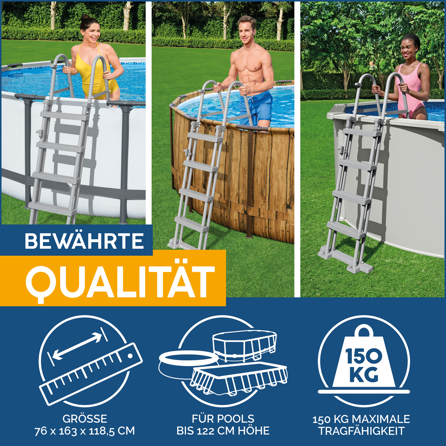 Flowclear™ Sicherheitsleiter 122 cm Flowclear™ Sicherheitsleiter 122 cm