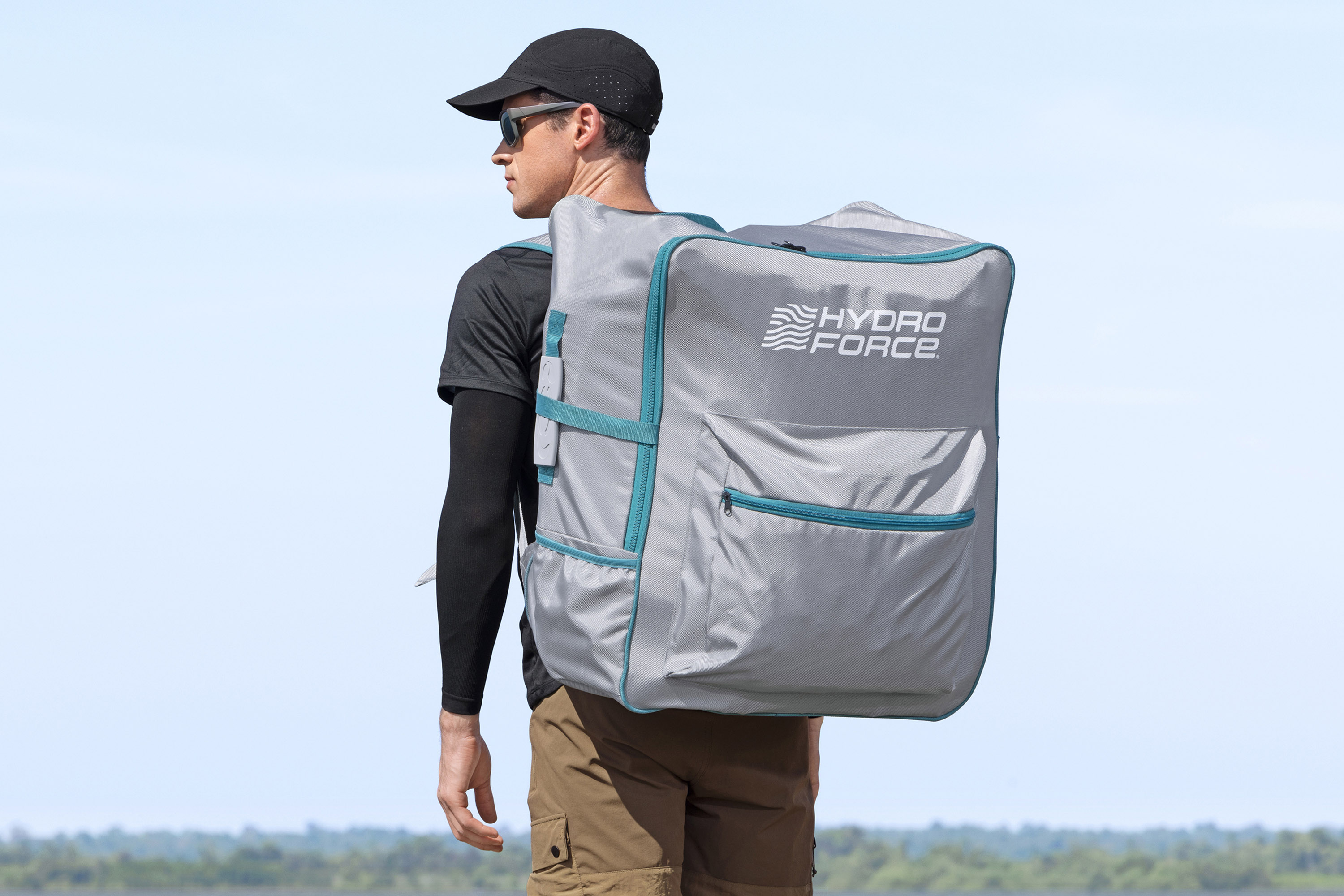 Hydro Force® Kajak Set Angler Elite™ mit Anglersitz 380 x 99 x 37 cm