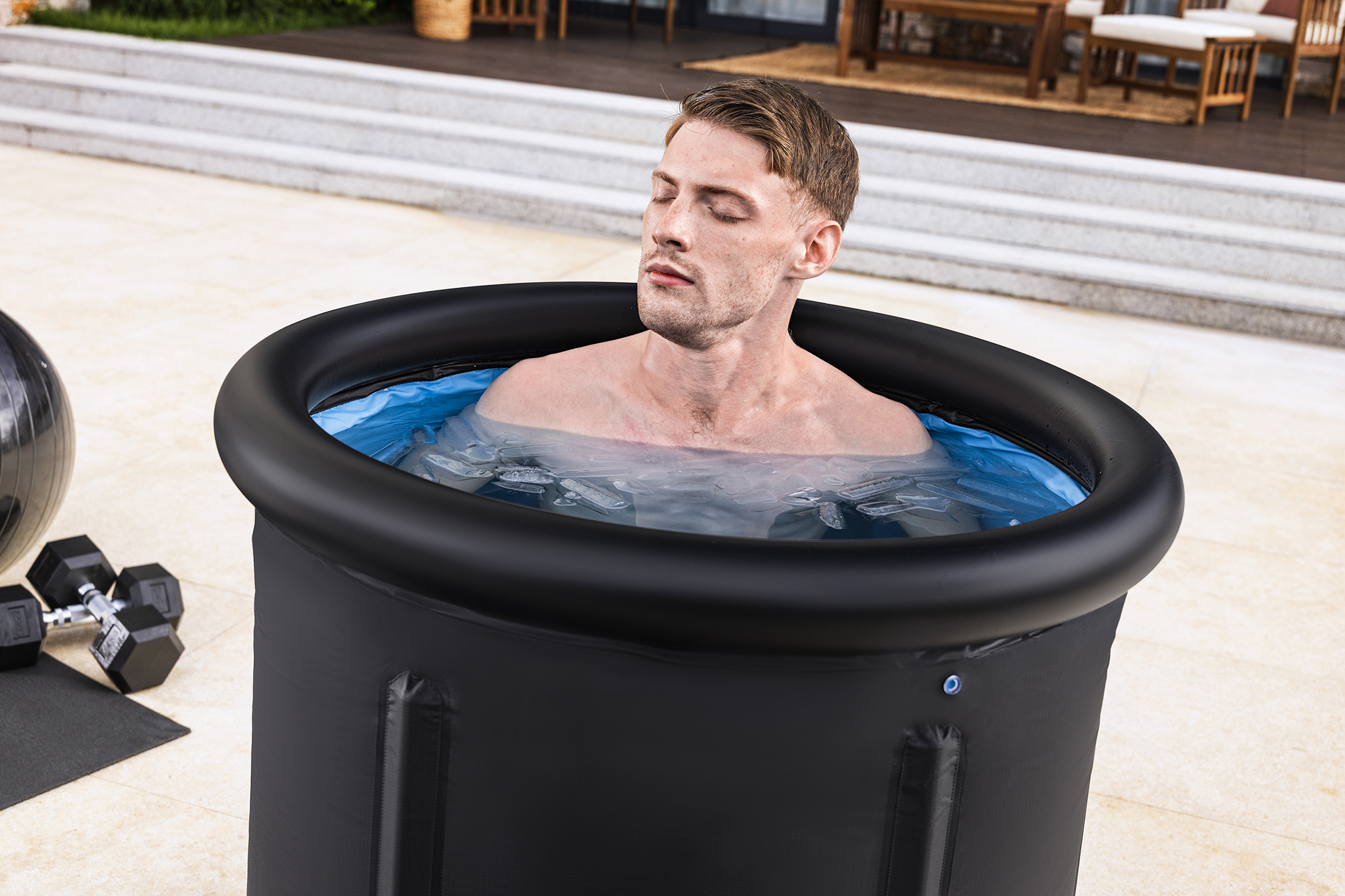 LAY-Z-SPA® Eisbad Glacial Zen™ Ø 75 x 78 cm, rund