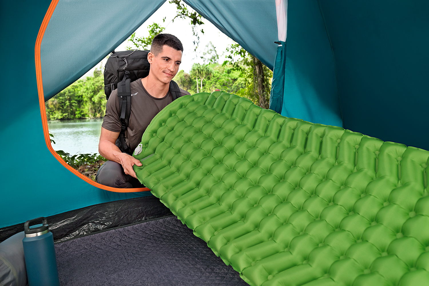 Aufblasbare Single-Isomatte WanderLite™ 188 x 58,5 x 6,5 cm Aufblasbare Single-Isomatte WanderLite™ 188 x 58,5 x 6,5 cm