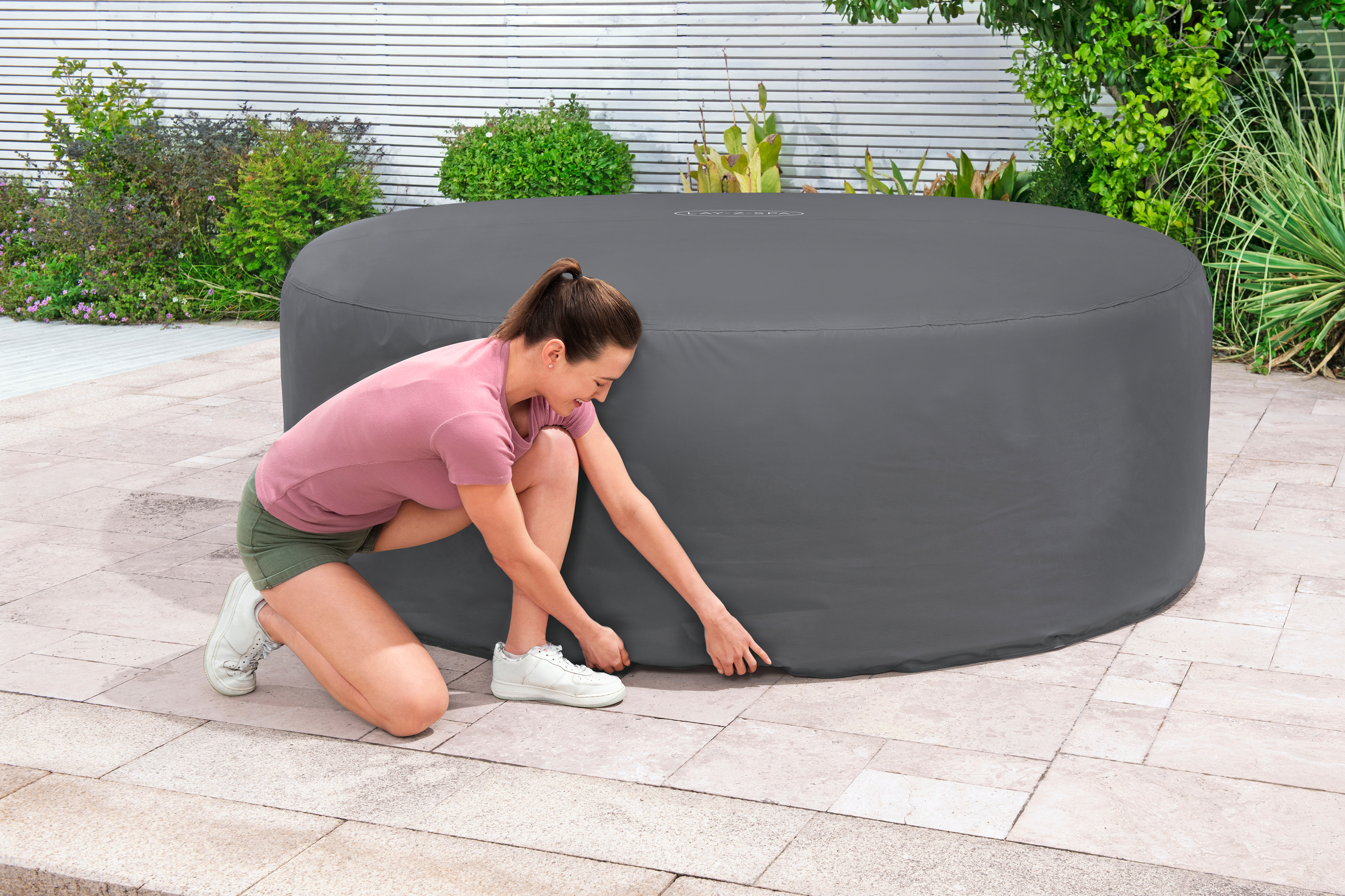LAY-Z-SPA® Xtras EnergySense® Plus Thermo-Komplettabdeckung Ø 216 x 80 cm, rund