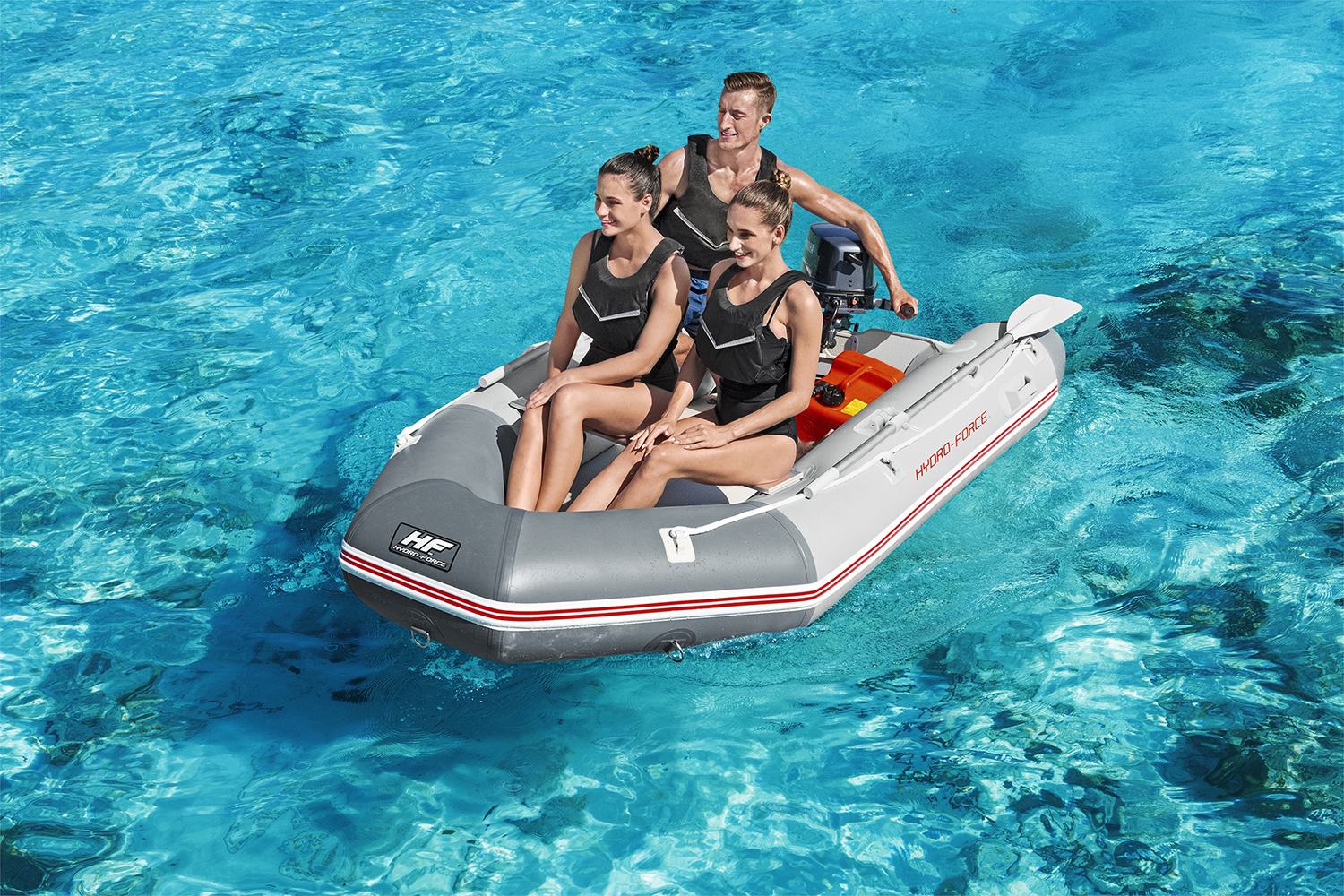 Hydro-Force™ Sportboot Komplett-Set Caspian Pro™ 280 x 152 x 42 cm Hydro-Force™ Sportboot Komplett-Set Caspian Pro™ 280 x 152 x 42 cm