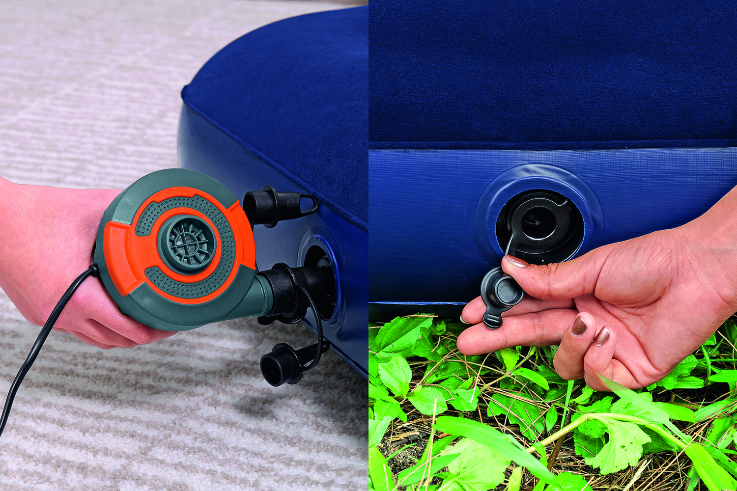 Doppelluftbett 203 x 183 x 22 cm Doppelluftbett 203 x 183 x 22 cm