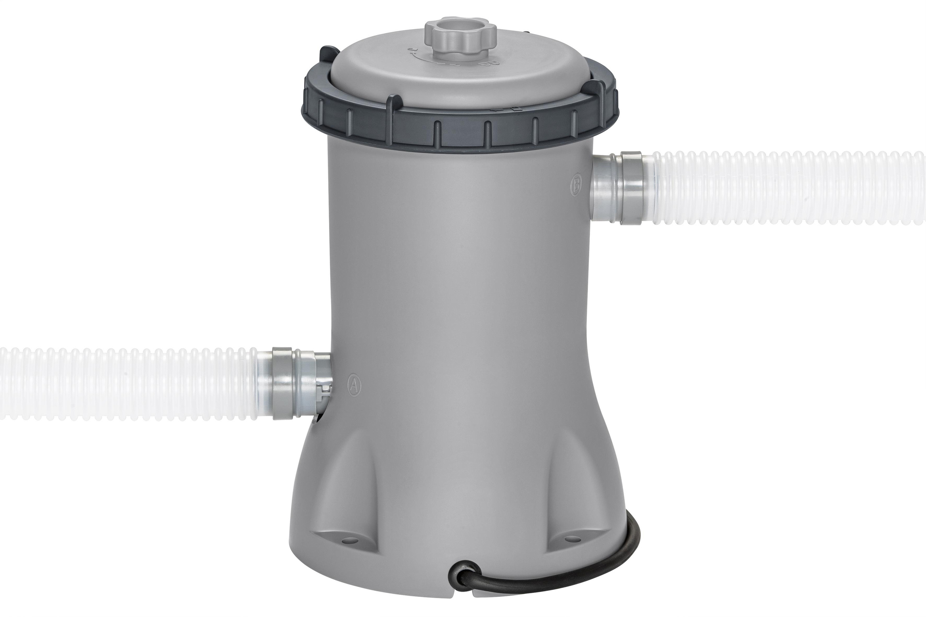 Steel Pro MAX™ Frame Pool Set mit Filterpumpe Ø 366 x 100 cm, Holz-Optik (Mooreiche), rund