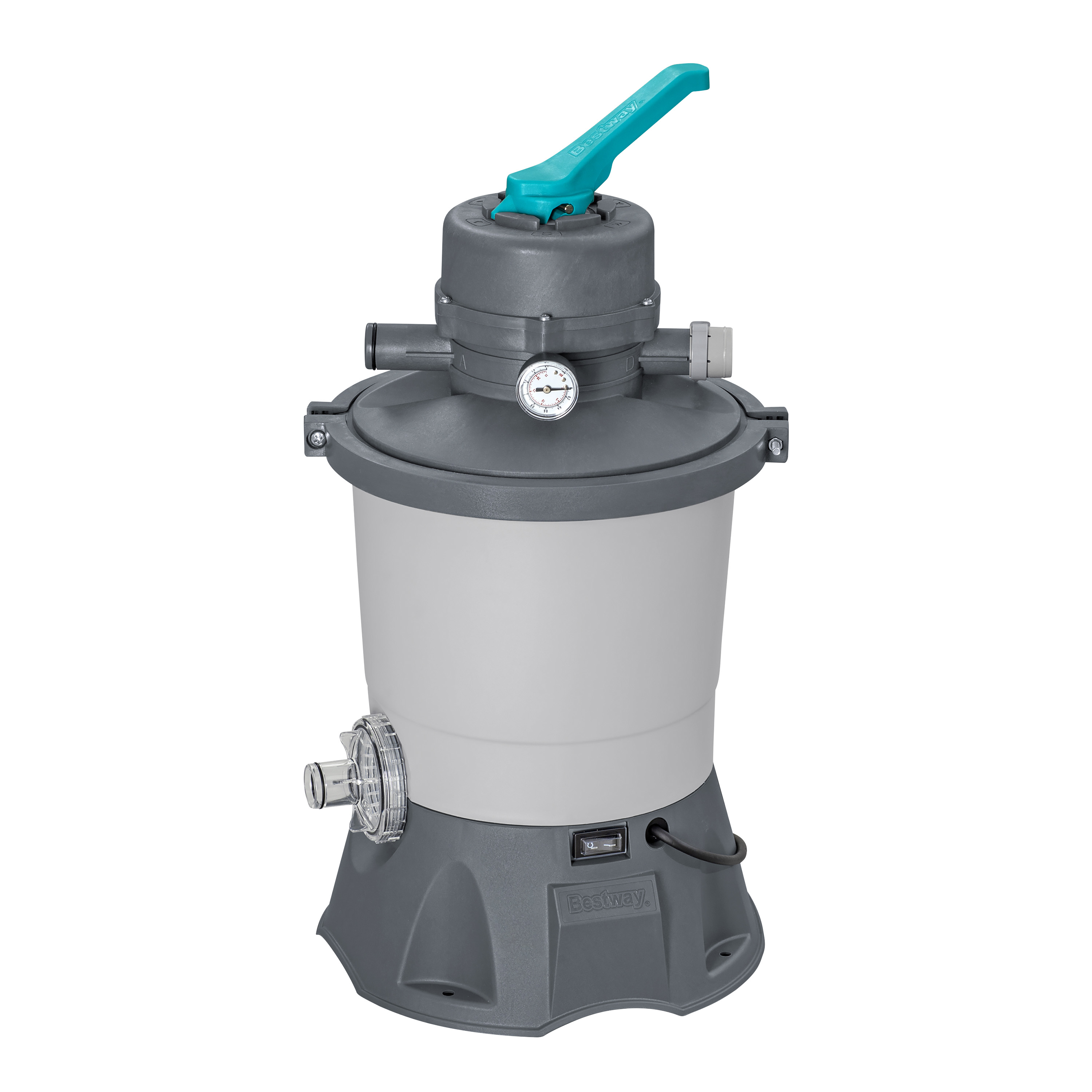 Steel Pro MAX™ Frame Pool Set mit Sandfilteranlage 412 x 201 x 122 cm, grau, eckig