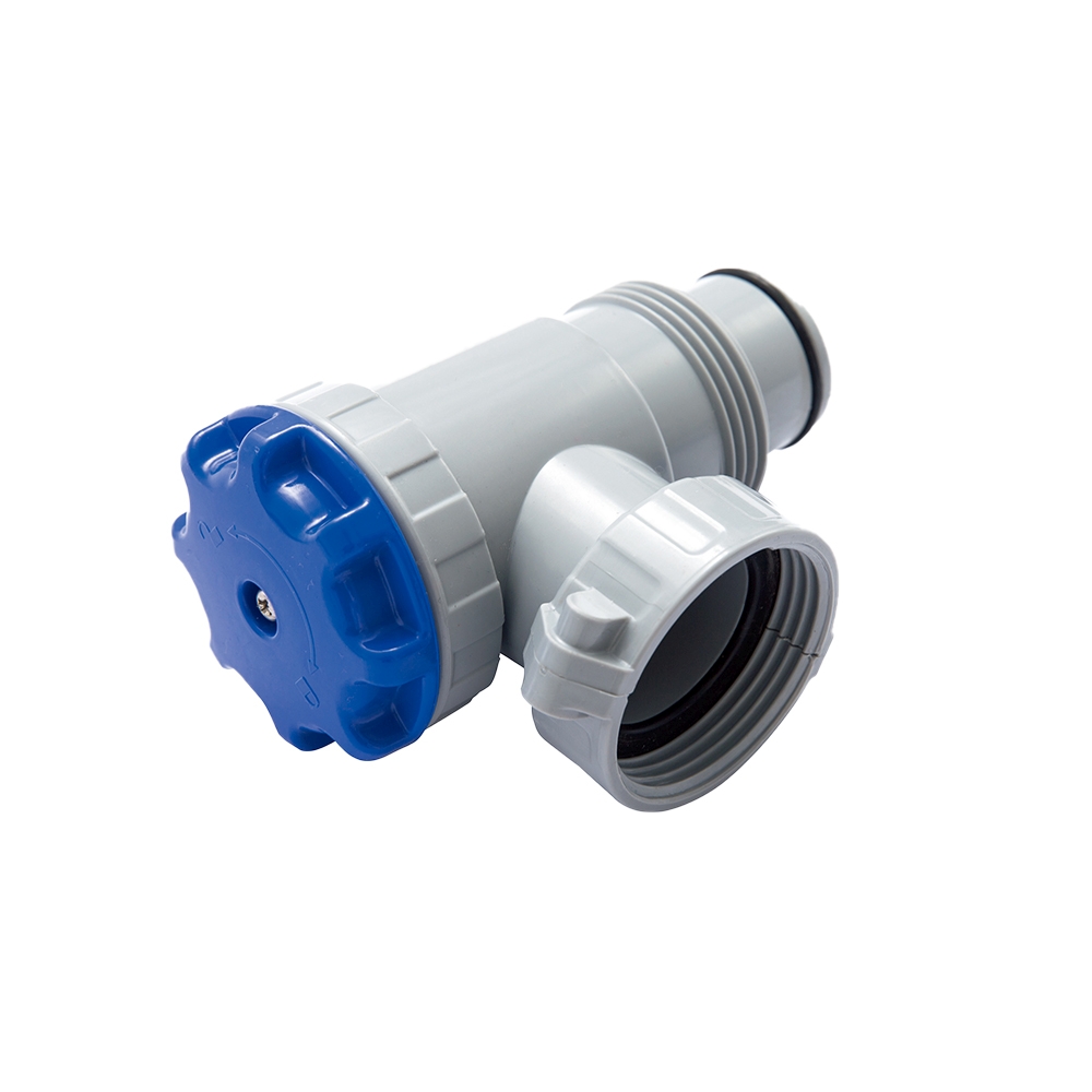 Bestway® Spare Part Connection Valve (blue / grey)for Power Steel™ pools (56452, 56427, 56634), rund