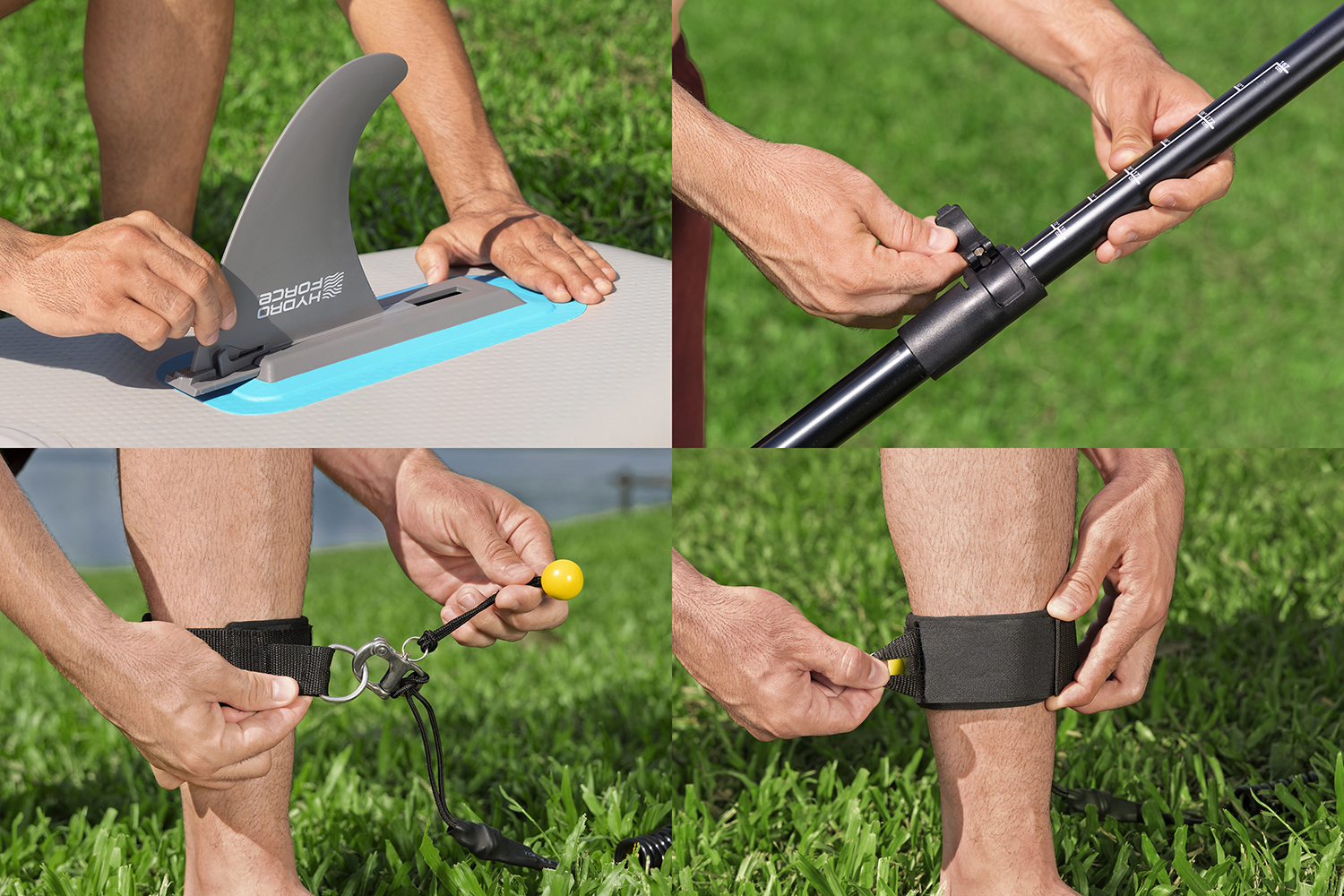 Hydro Force® SUP Allround Board-Set Oceana™ Compactair™ mit integrierter Elektropumpe 305 x 84 x 15 cm