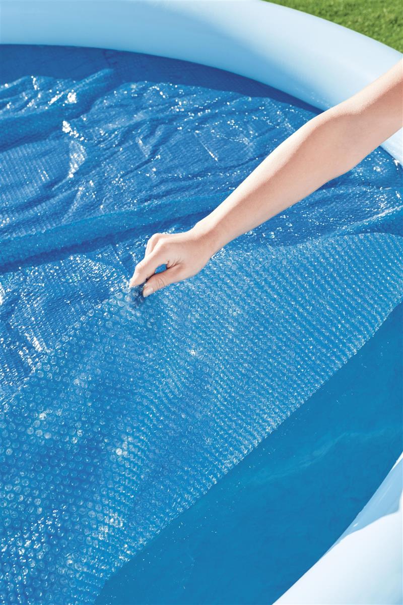 Flowclear™ PE-Solarabdeckplane Ø 289 cm, blau, rund