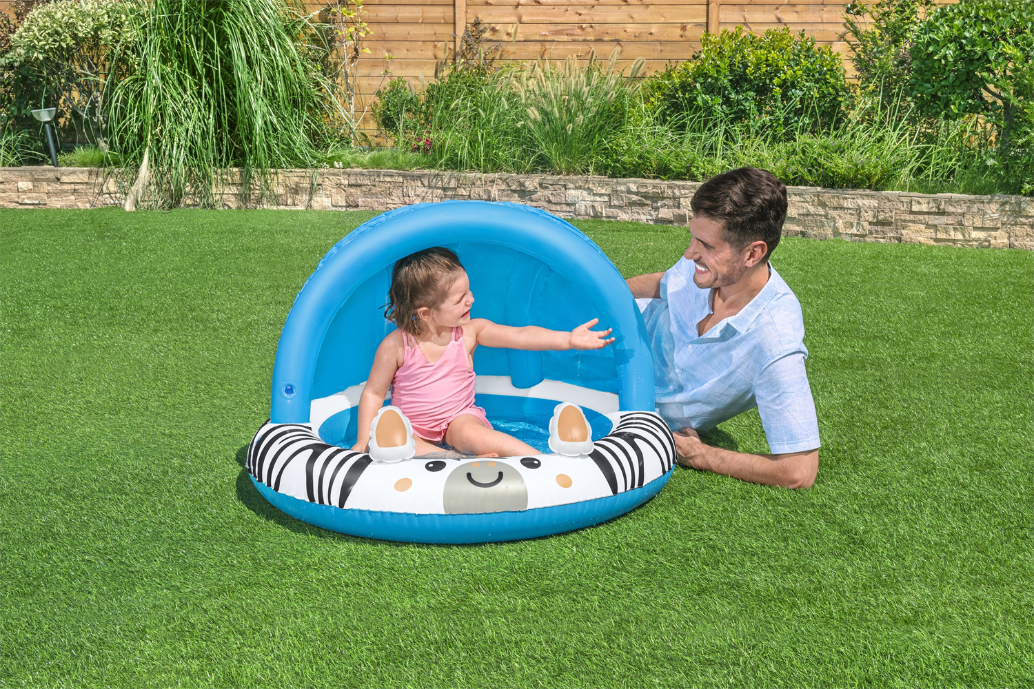 Safari Sun™ Planschbecken mit Sonnenschutzdach Ø 97 x 66 cm, rund