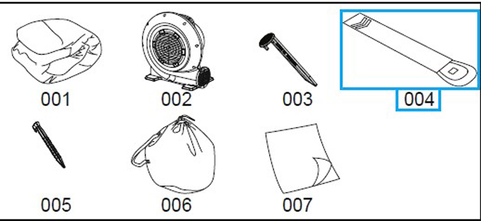 Bestway® Spare Part Single water slide for H2OGO!® Waterpark Splash & Dash 662 x 300 x 150 cm