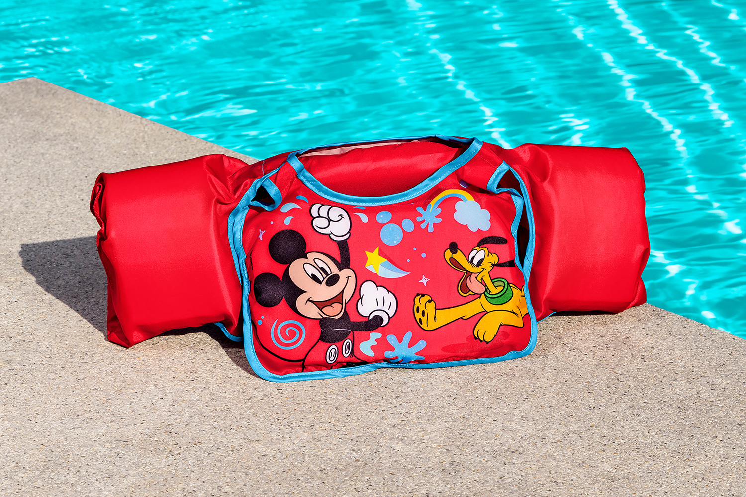 Disney Junior® Swim Safe ABC™ Schwimmflügelweste Stufe B Mickey & Friends mit Textilbezug, 3-6 Jahre