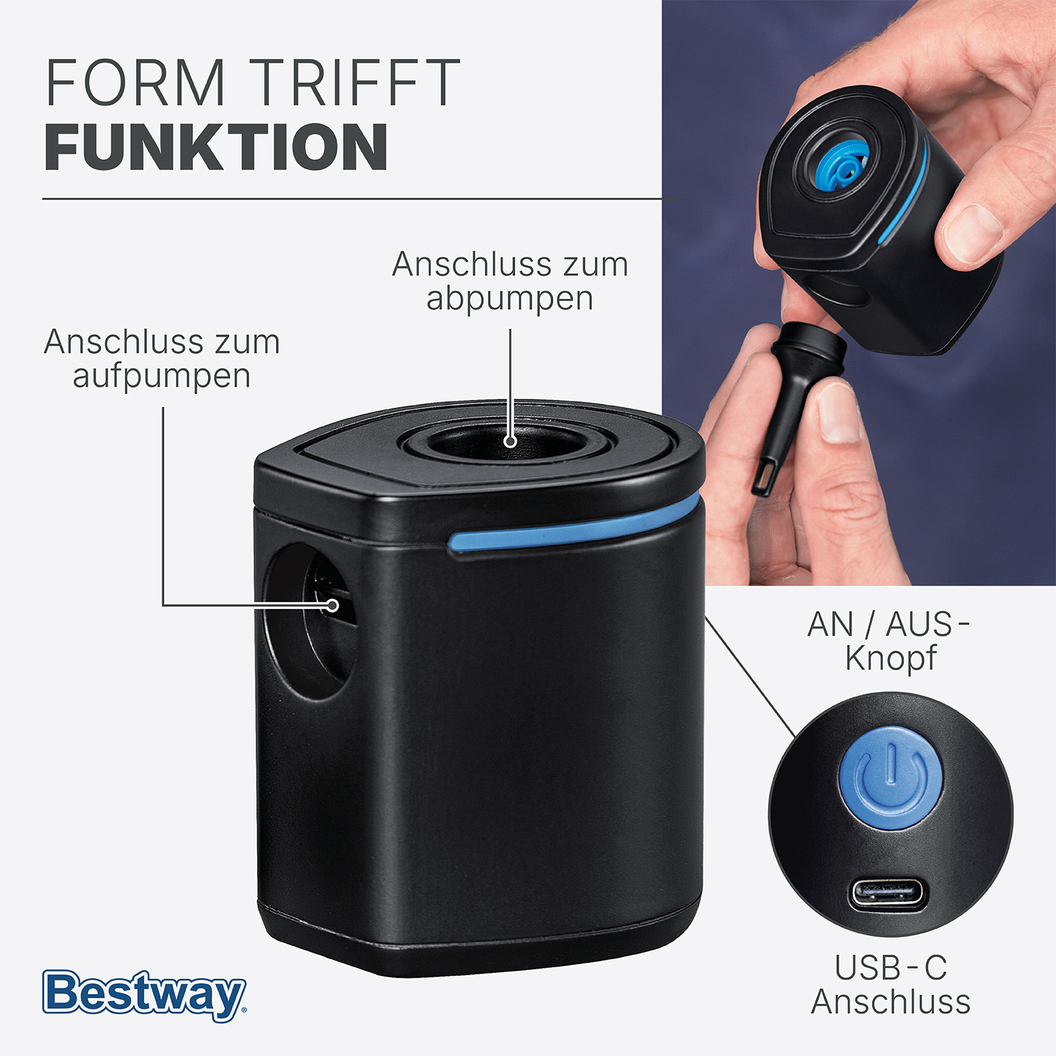 PowerTouch Pocket™ USB-Elektropumpe 90 l/min PowerTouch Pocket™ USB-Elektropumpe 90 l/min