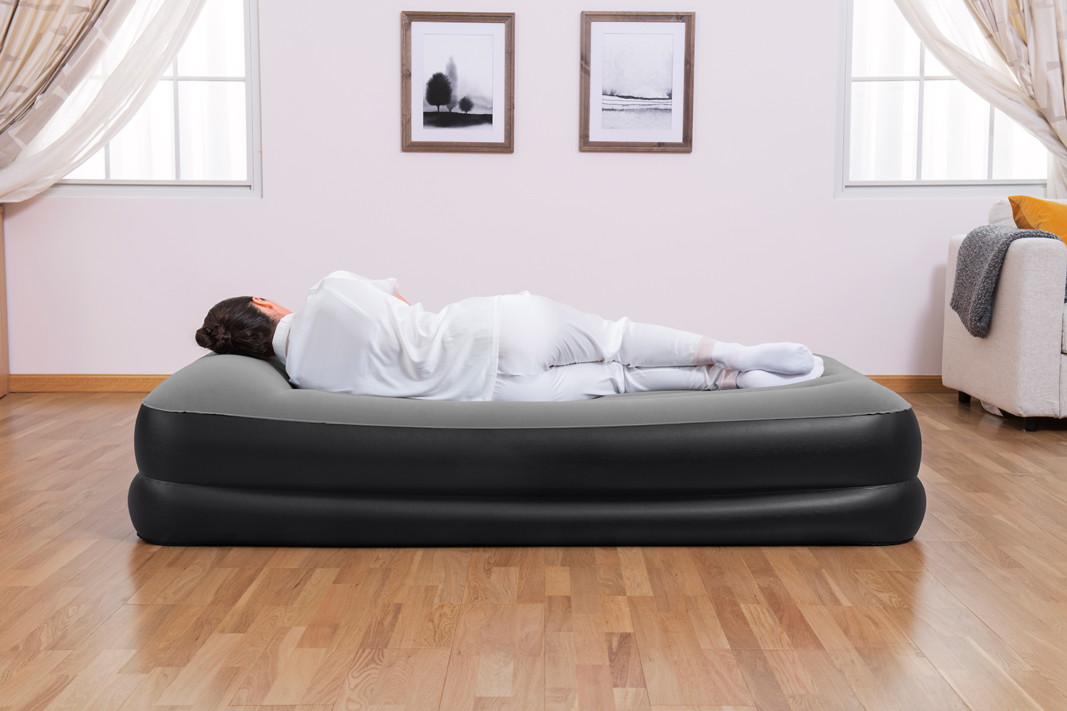 TriTech® Single-Luftbett mit integrierter Elektropumpe 191 x 97 x 46 cm