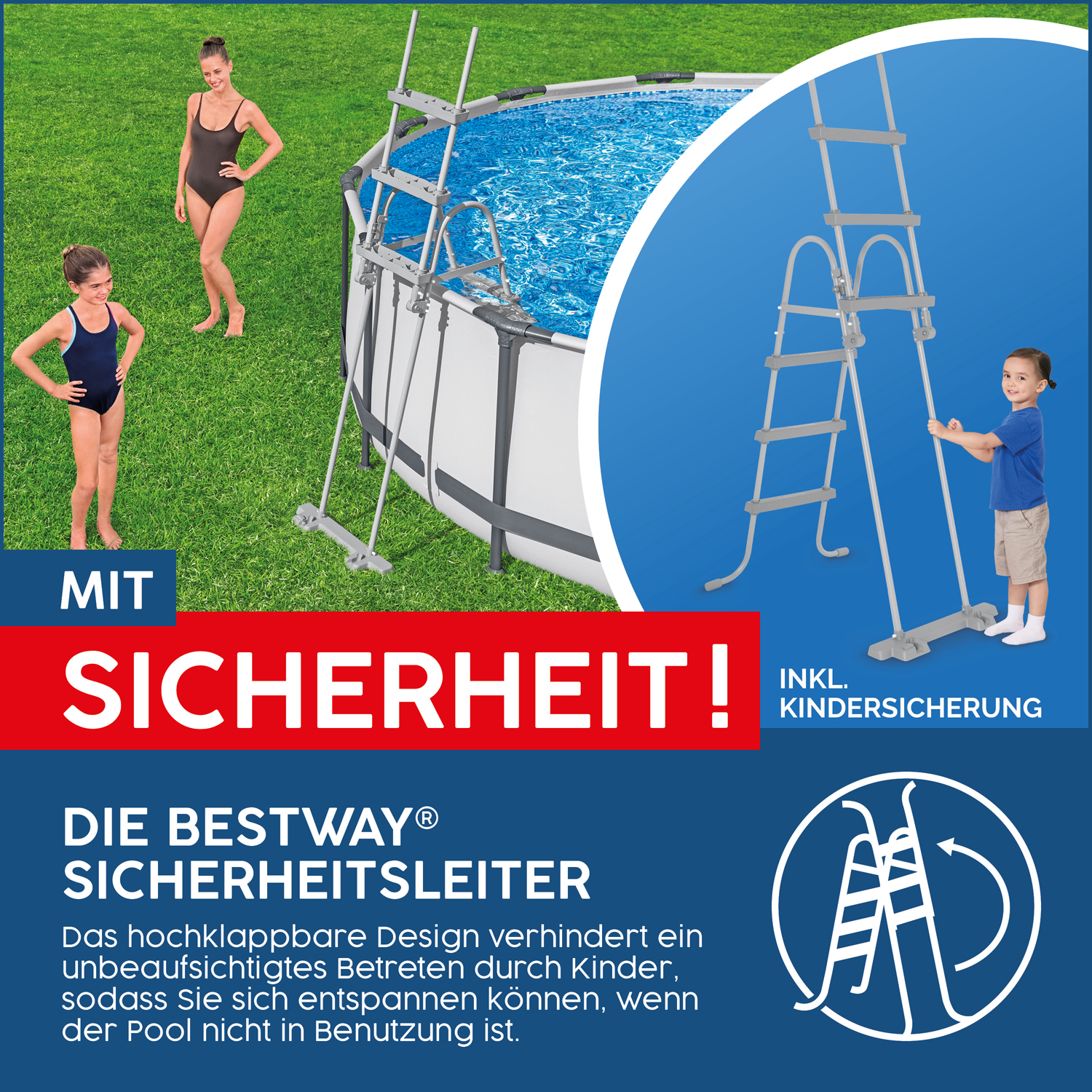 Flowclear™ Sicherheitsleiter 107 cm Flowclear™ Sicherheitsleiter 107 cm