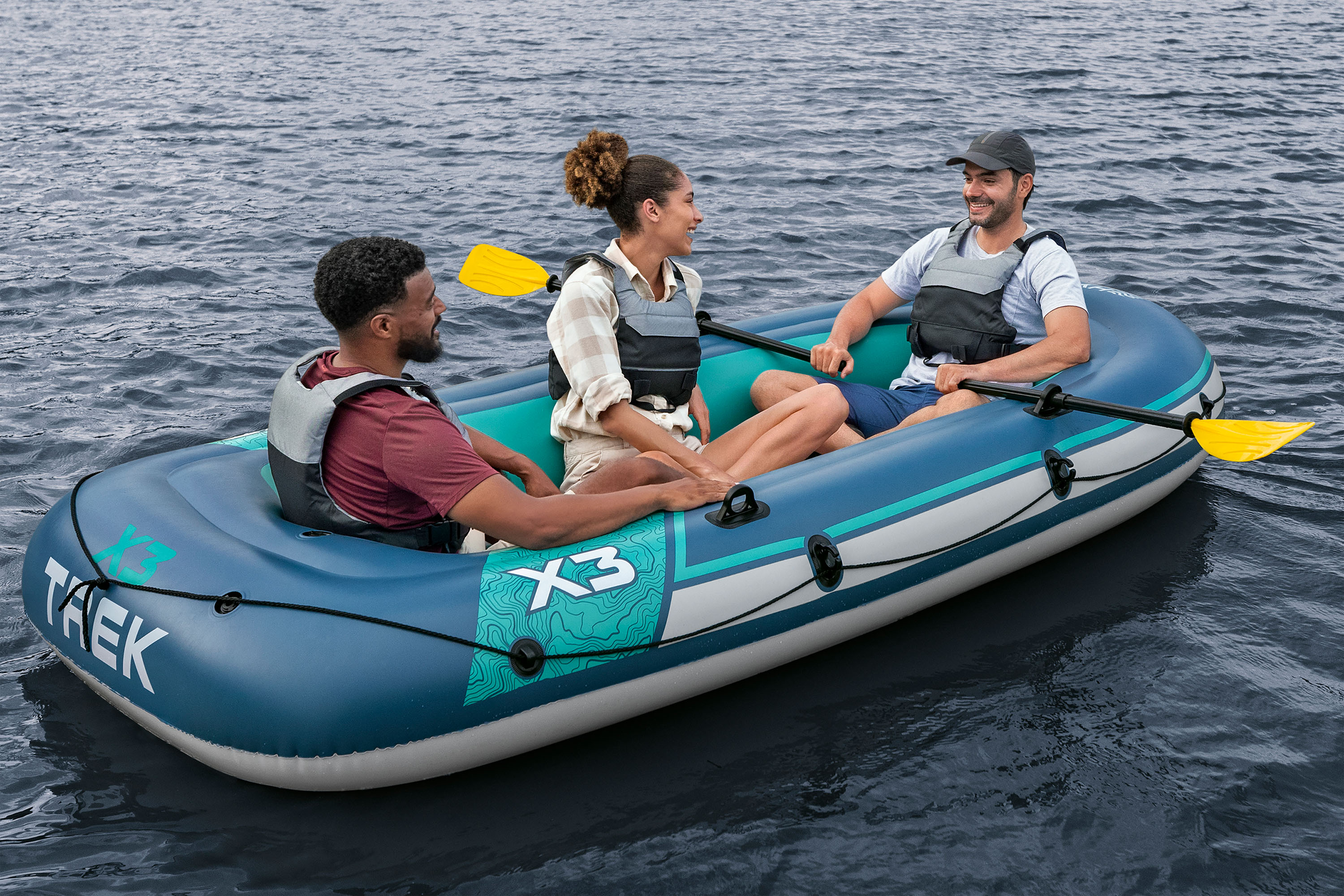 Hydro Force® Schlauchboot Set Trek™ X3 294 x 137 x 39 cm