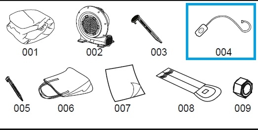 Bestway® Spare Part Waters spraying hose assembly for H2OGO!® Splashtona Raceway 947 x 435 x 265 cm