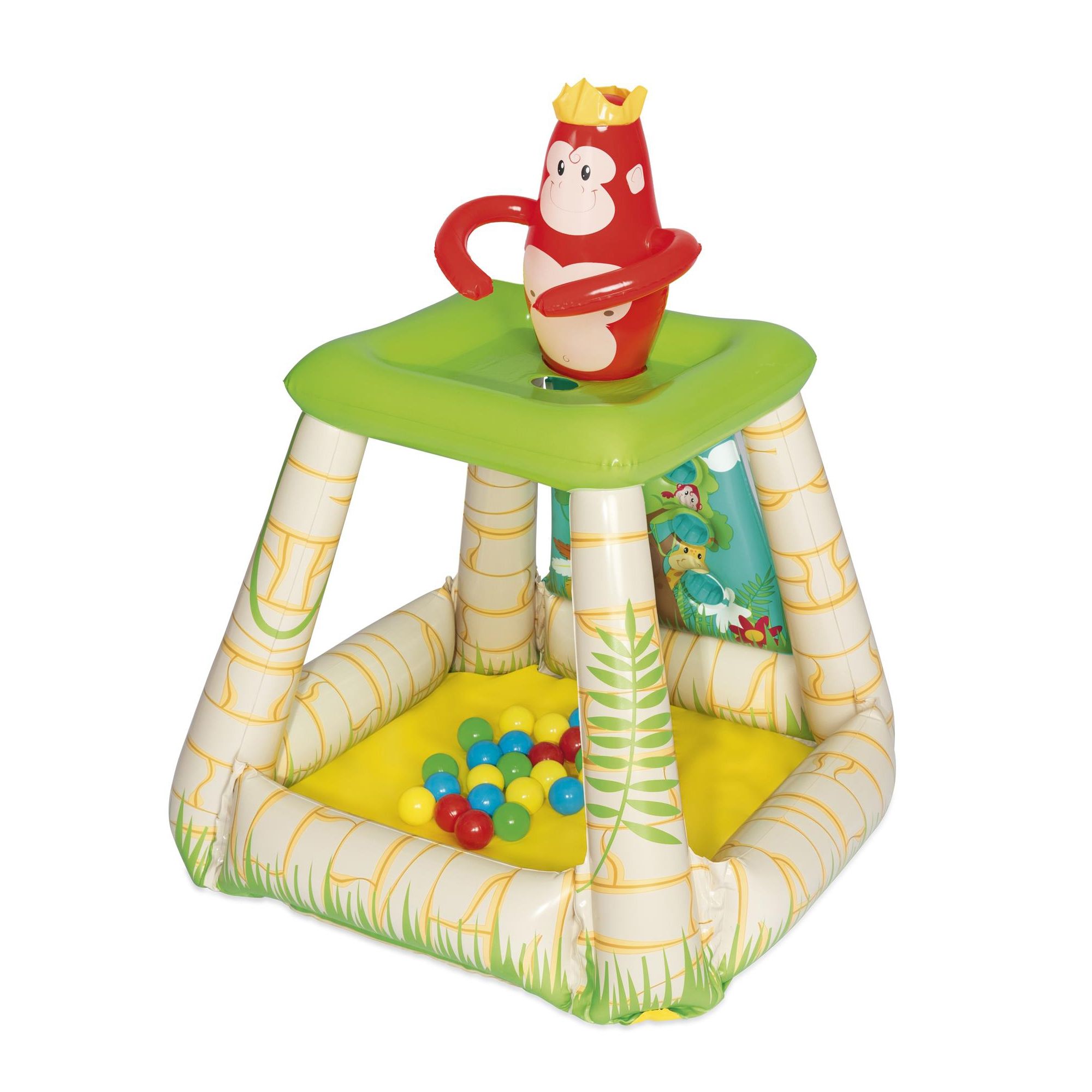 Up, In & Over™ 35" x 34" x 42"/89cm x 86cm x 1.07m Jungletime Ball Pit