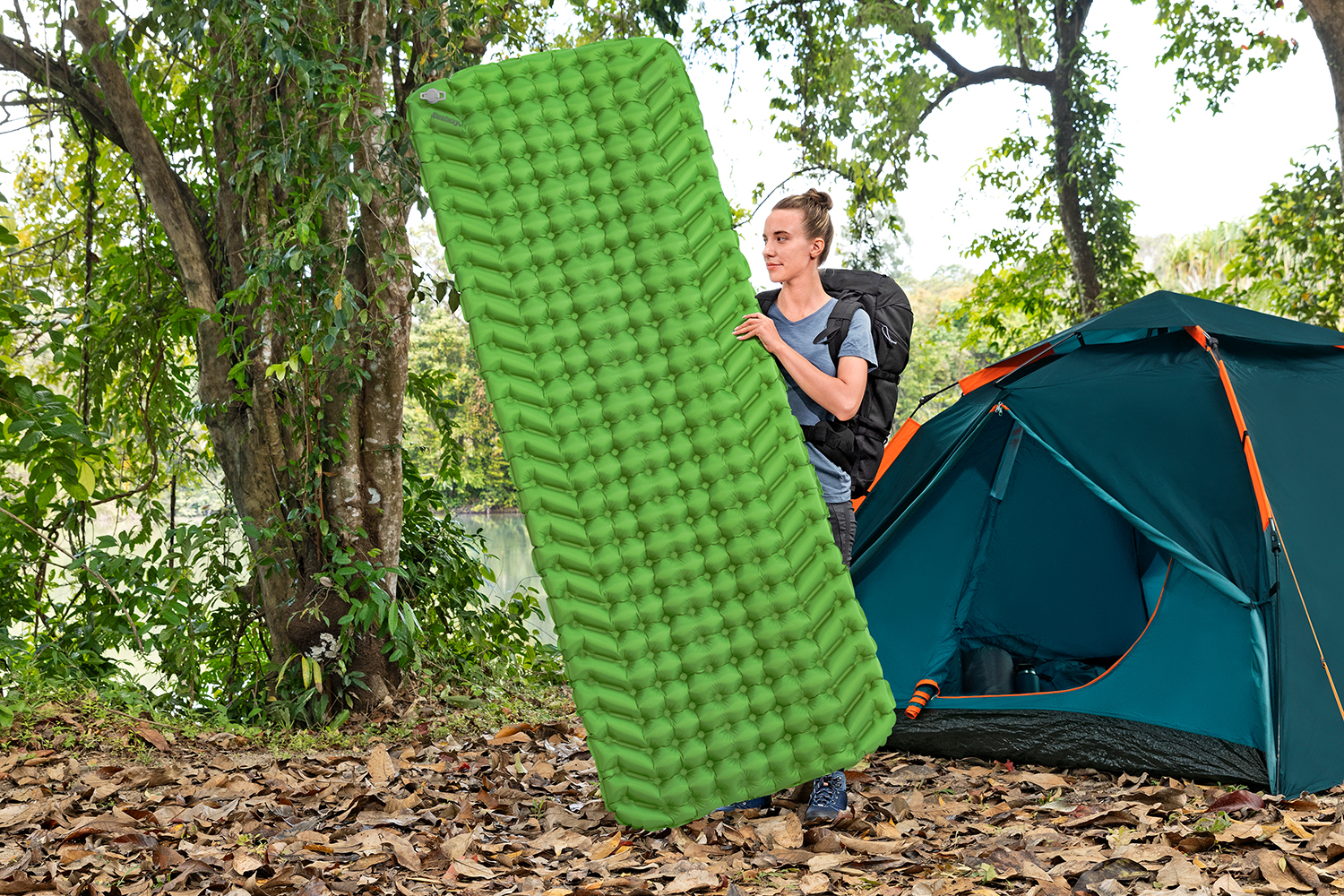 Aufblasbare Single-XL-Isomatte WanderLite™ 198 x 71 x 6,5 cm