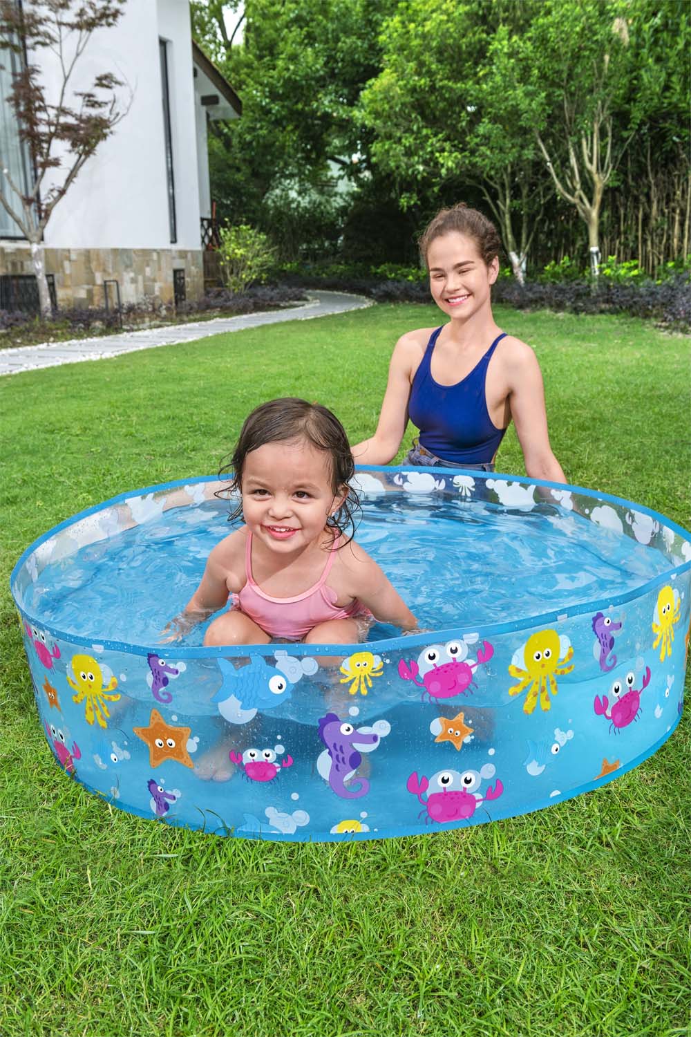 Bestway® ?48" x H10"/?1.22m x H25cm Fill 'N Fun Sparking Sea Pool