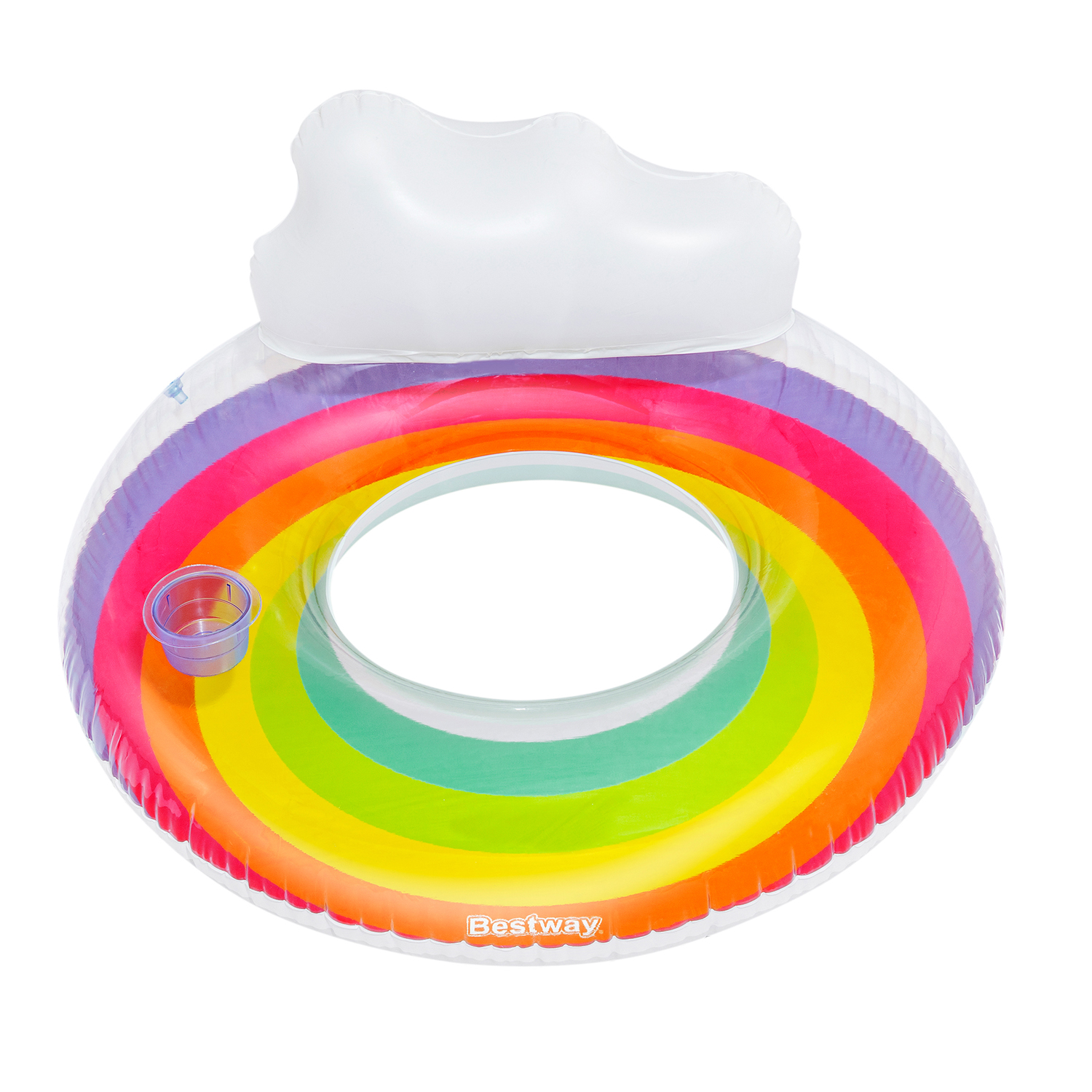 Rainbow Dreams™ Schwimmring mit Kopfstütze Ø 107 cm