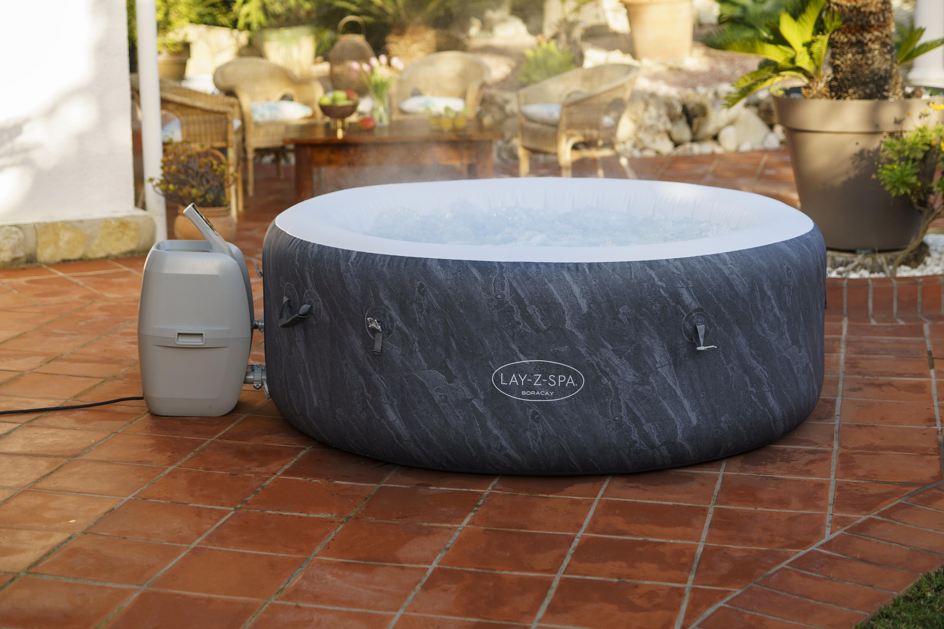 LAY-Z-SPA® WLAN-Whirlpool Boracay AirJet™ Ø 180 x 66 cm, rund