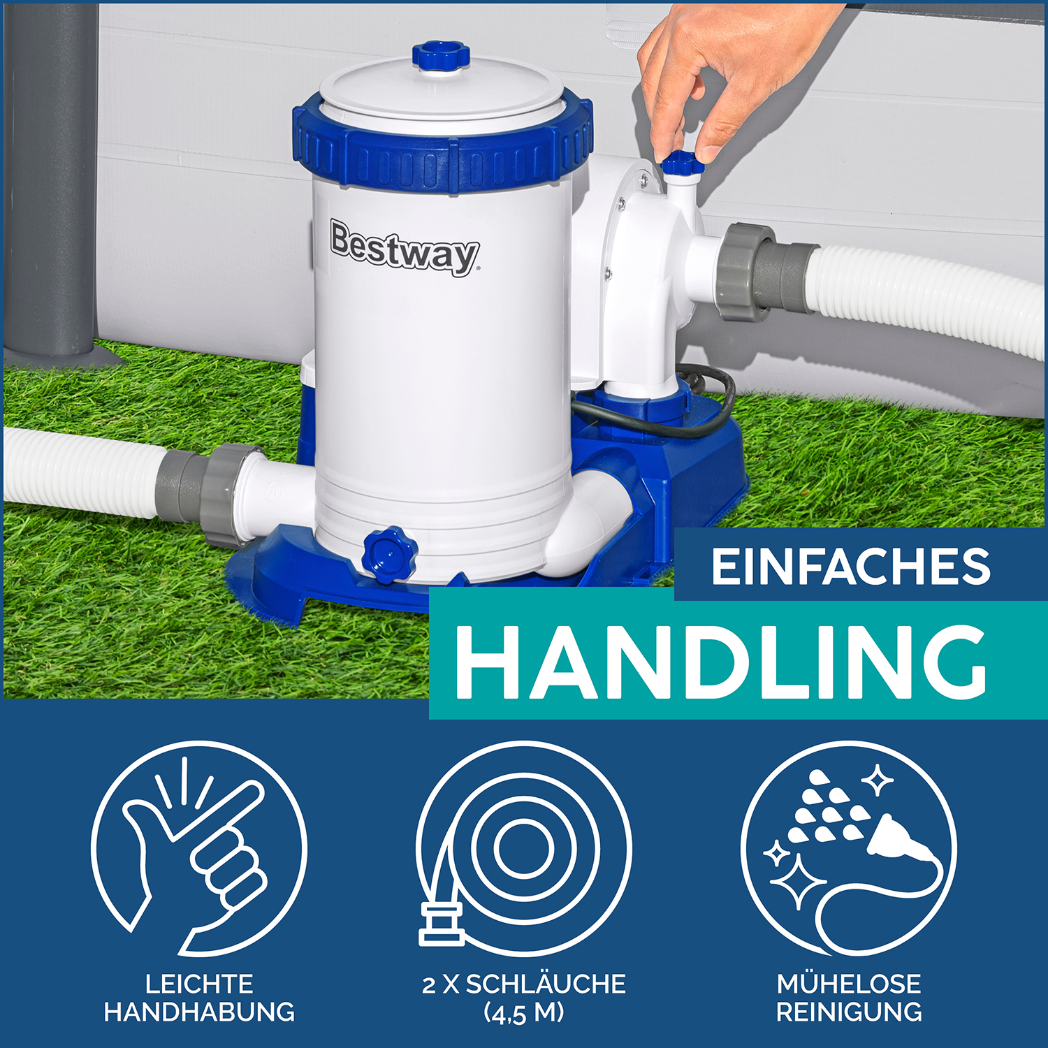Filterpumpe 9.463 l/h, 350 W