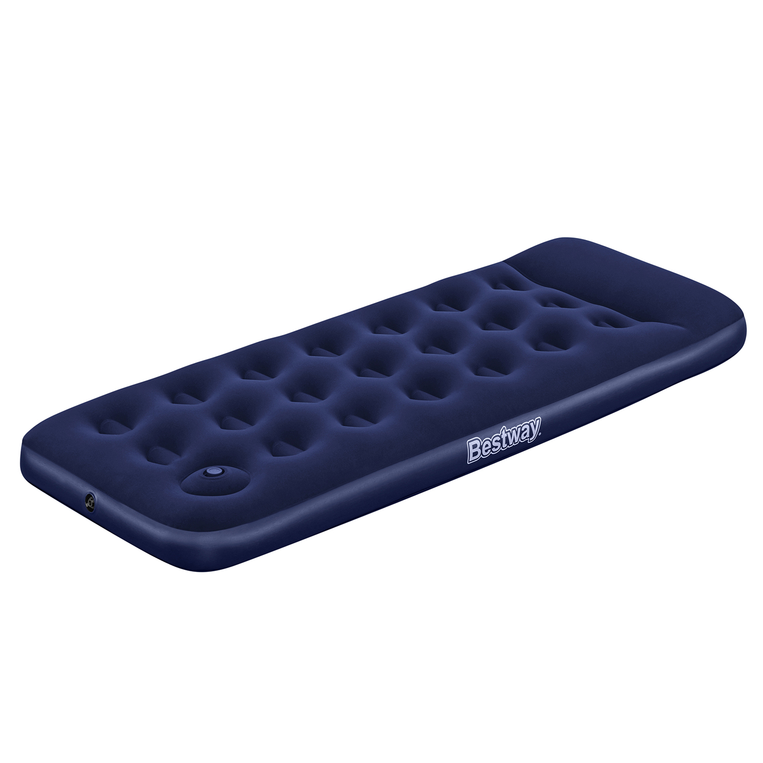 Single Luftbett mit integrierter Fußpumpe 185 x 76 x 28 cm