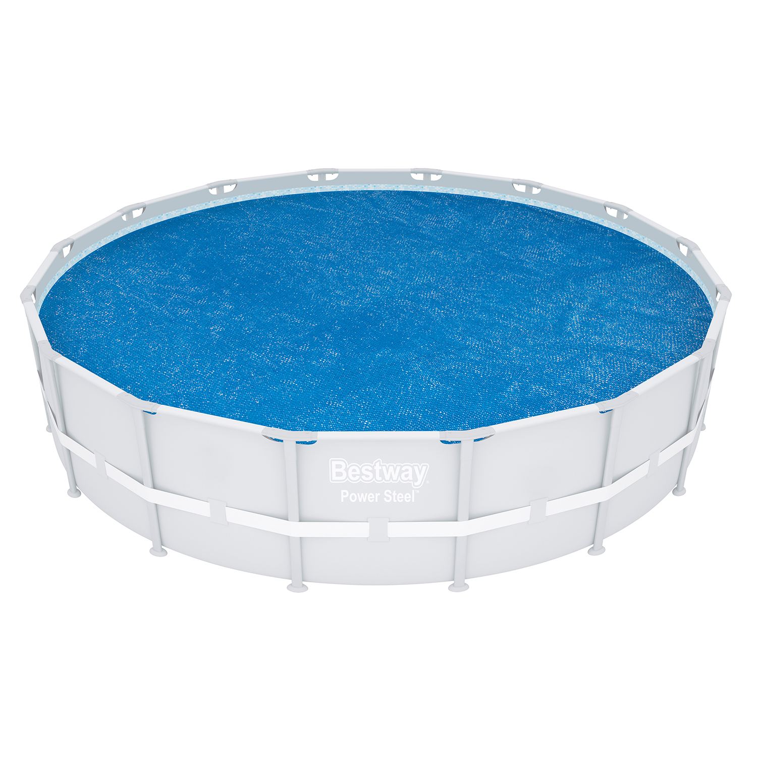 PE Solarabdeckplane Ø 462 cm, blau, rund
