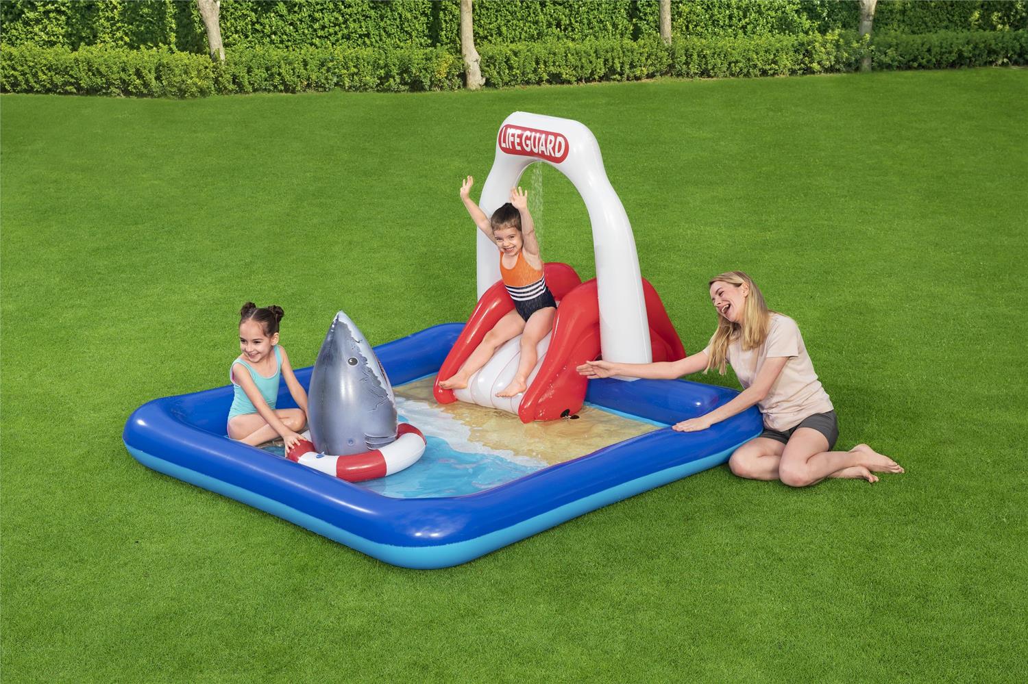 Bestway® Wasserspielcenter, Rettungsschwimmer, 234 x 203 x 129 cm