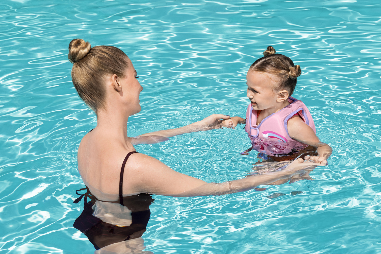Swim Safe ABC™ Disney Junior® Schwimmweste mit Textilbezug Stufe B  Minnie Mouse, 1-3 Jahre