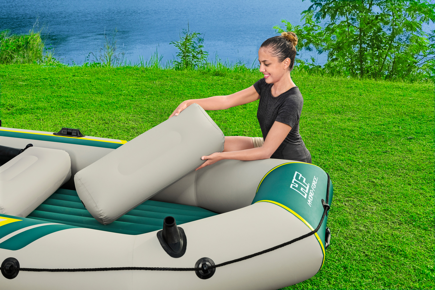 Hydro-Force™ Schlauchboot Komplett-Set Ranger Elite™ X4 320 x 148 x 47 cm Hydro-Force™ Schlauchboot Komplett-Set Ranger Elite™ X4 320 x 148 x 47 cm