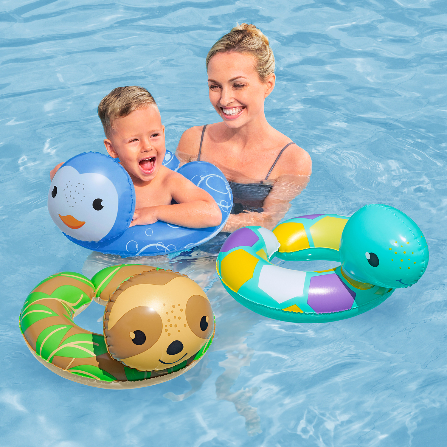 Offener Schwimmring Floating Friends™, 3-6 Jahre, sortiert
